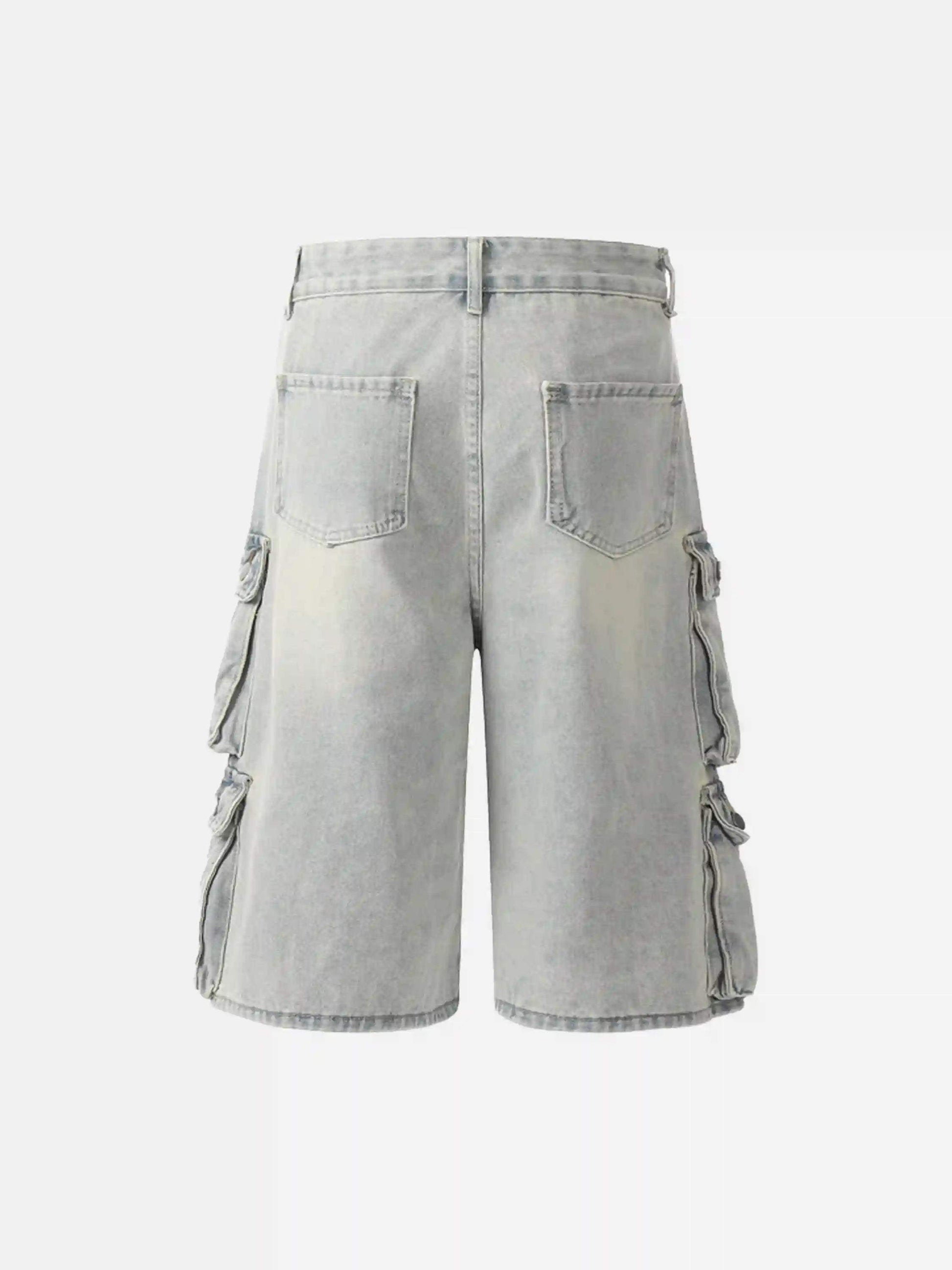 Disguisen Vintage Washed Loose Wide-Leg Denim Jorts