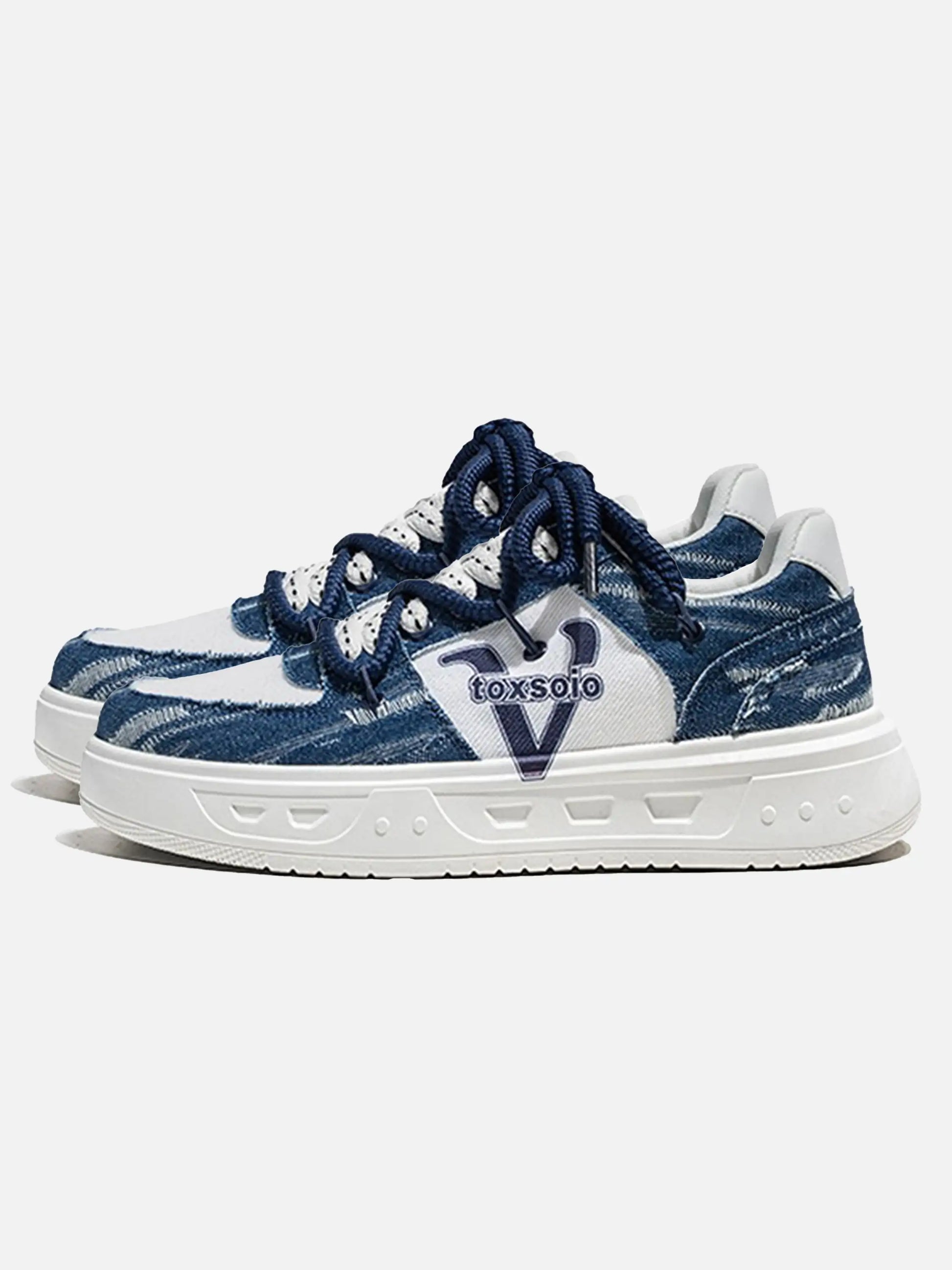 Disguisen Vintage Canvas Patchwork Sneakers