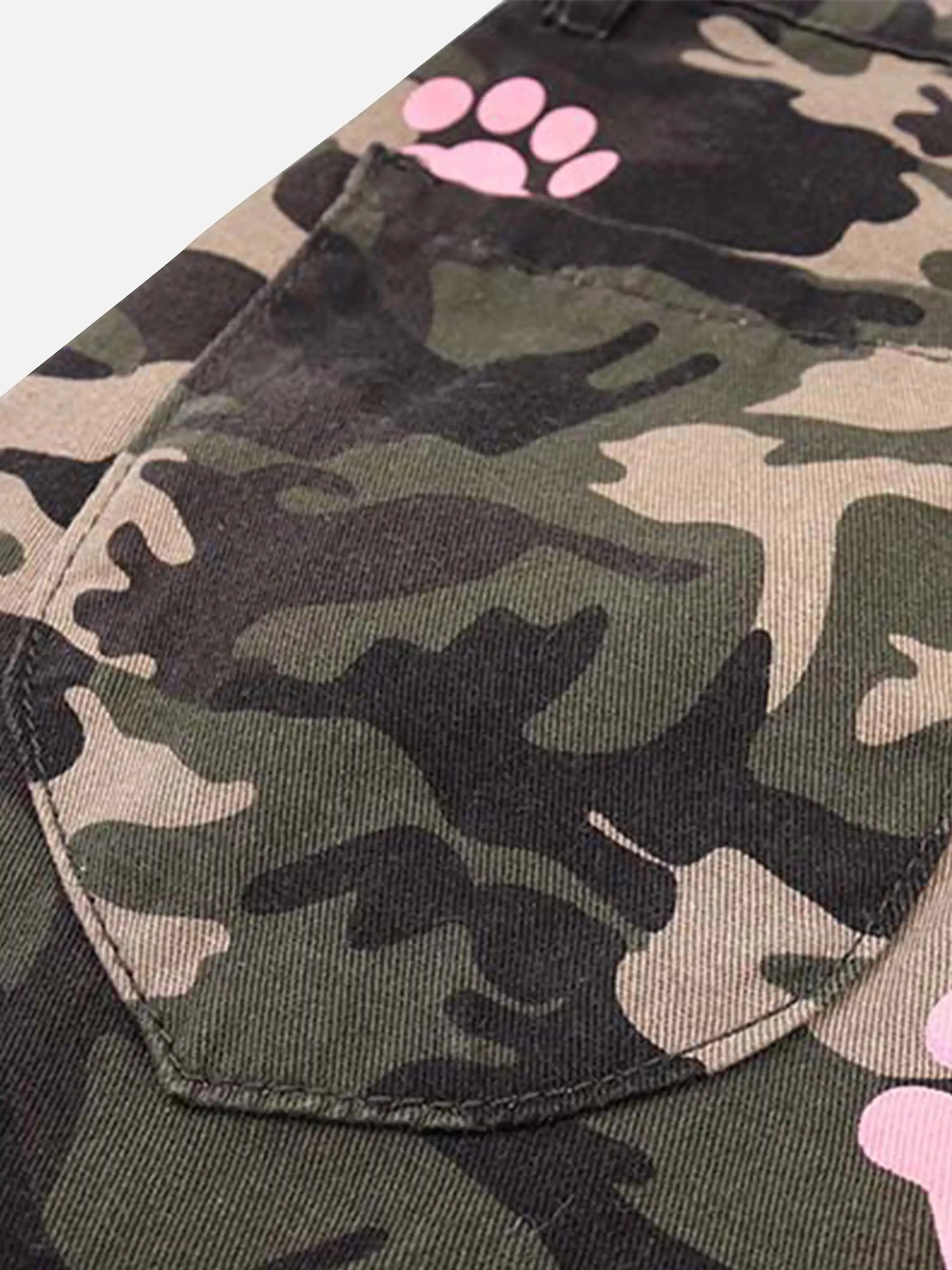 Disguisen Dog Paw Print Camouflage Pants