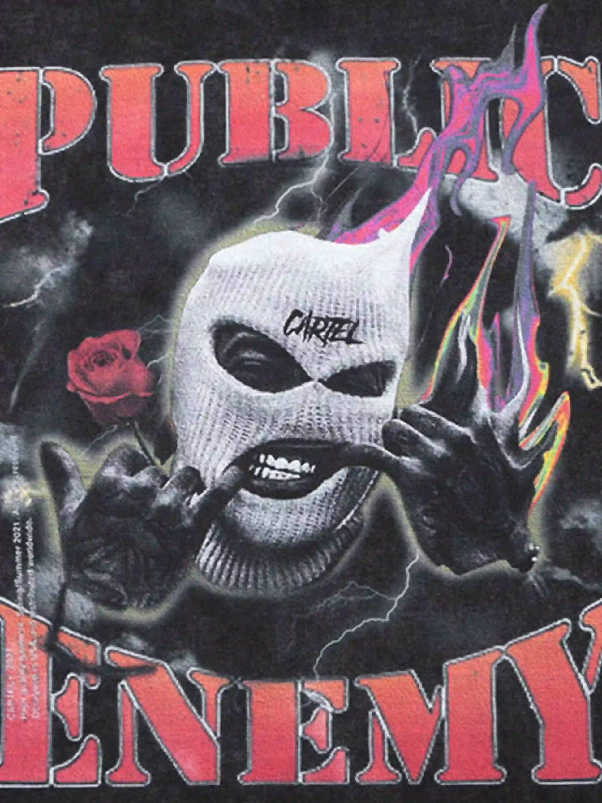 Disguisen Street Hip-Hop Portrait Long Sleeve T-Shirt