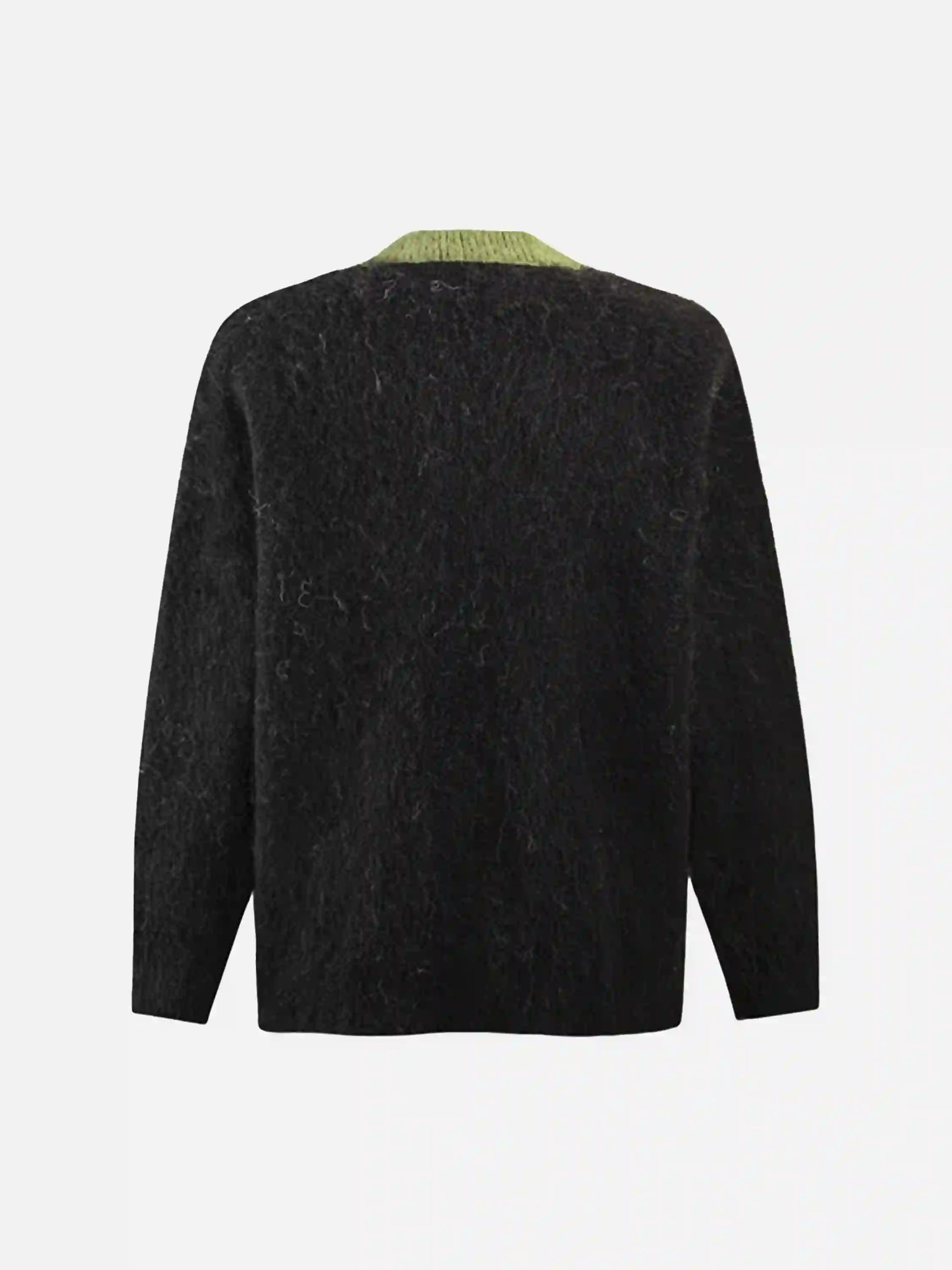 Disguisen Facial Pattern Mohair Sweater