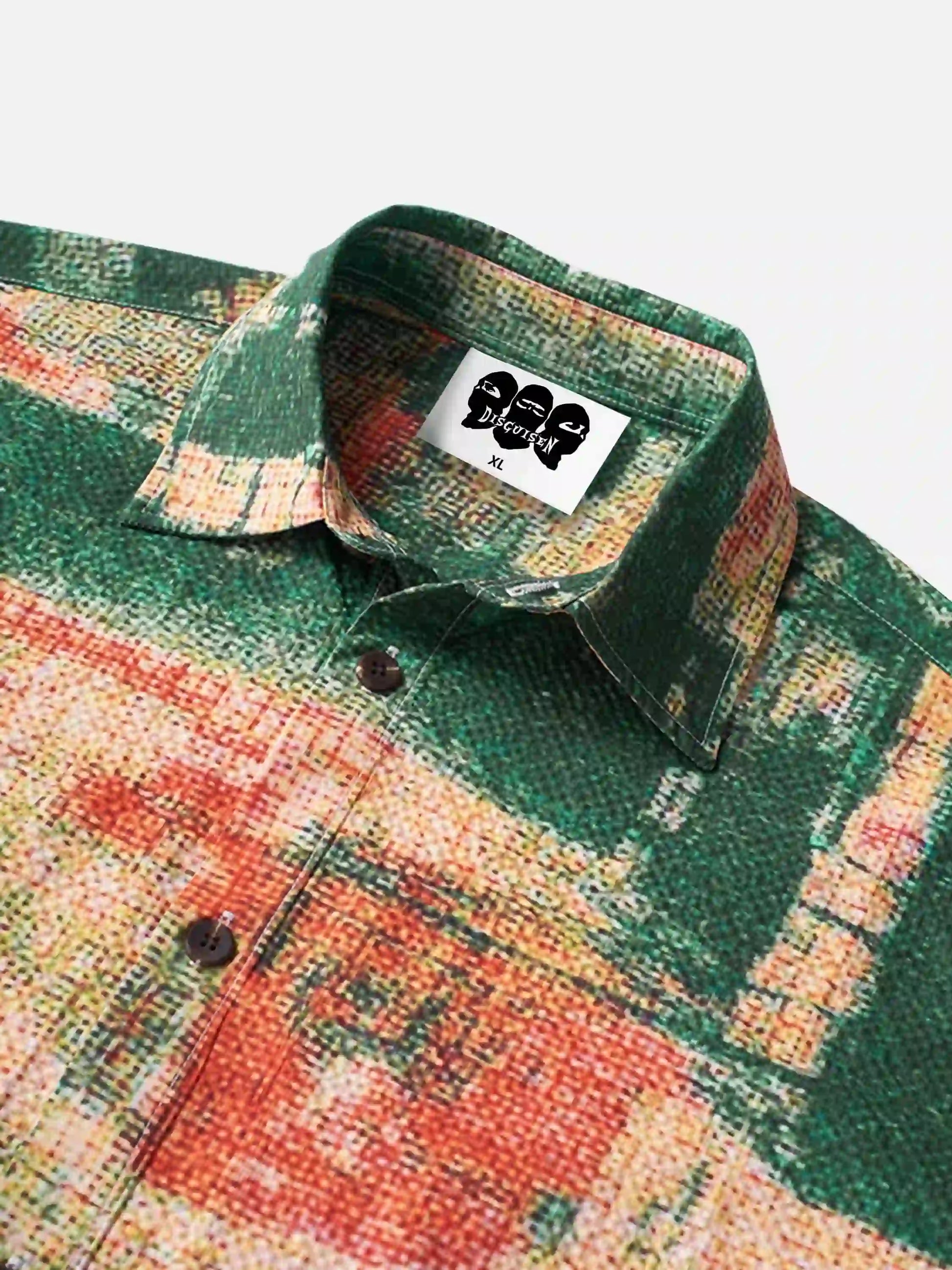 Camicia in seersucker con termocamera americana Disguisen
