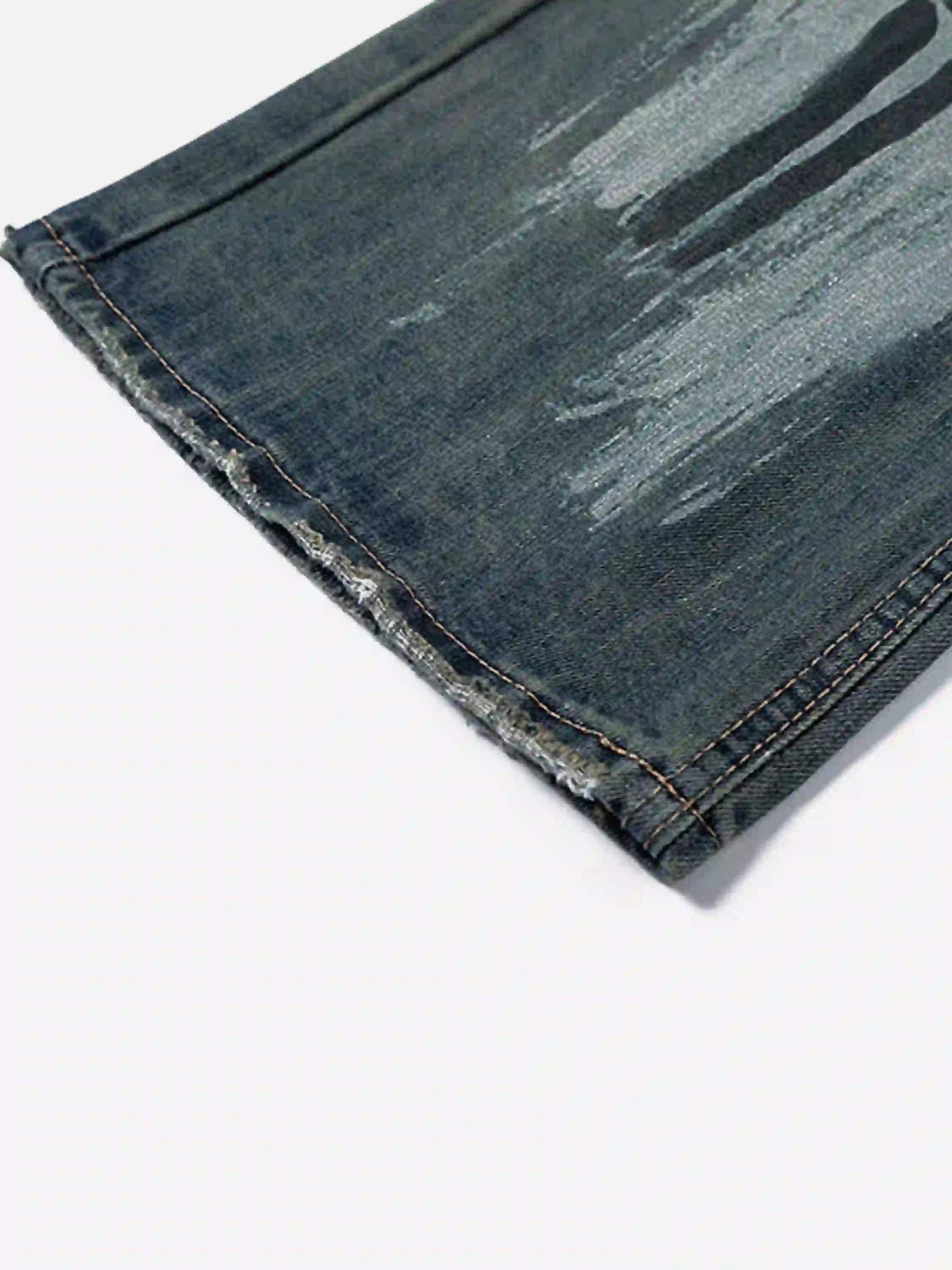 Disguisen American High Street Graffiti Washed Jeans