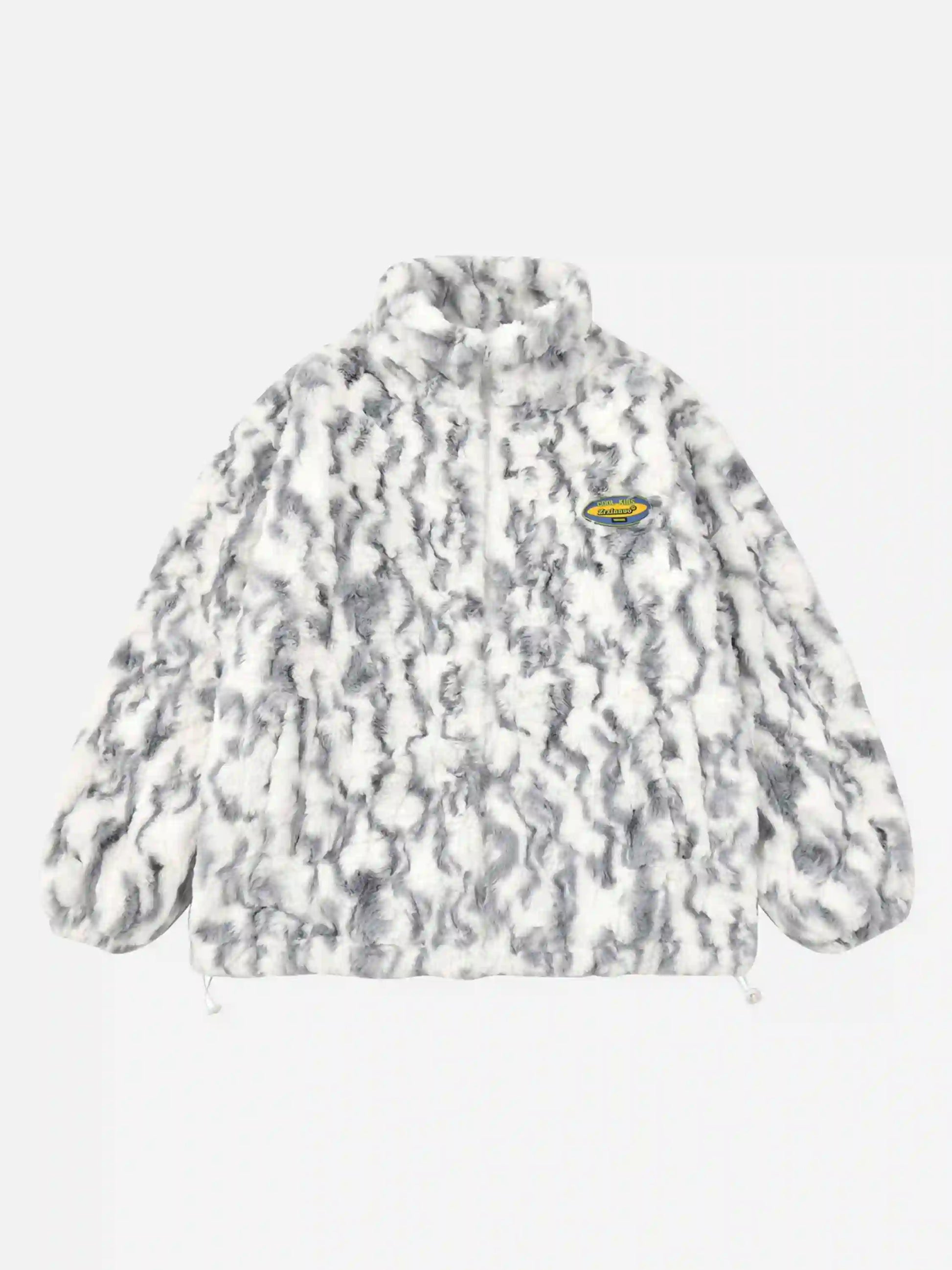 Disguisen Tie-dye Gradient Stand Collar Coat