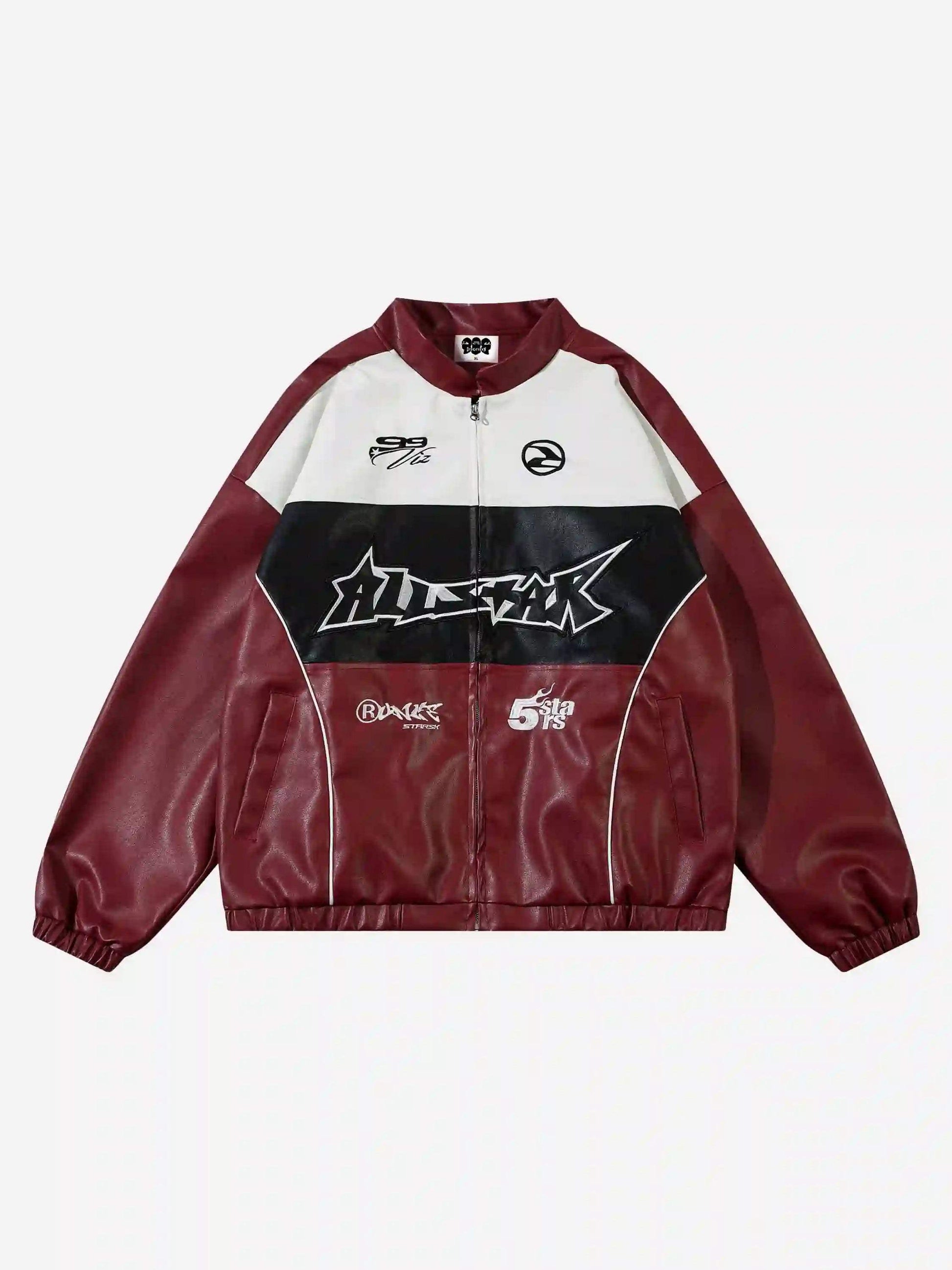 Stitching Pu Motorcycle Jacket