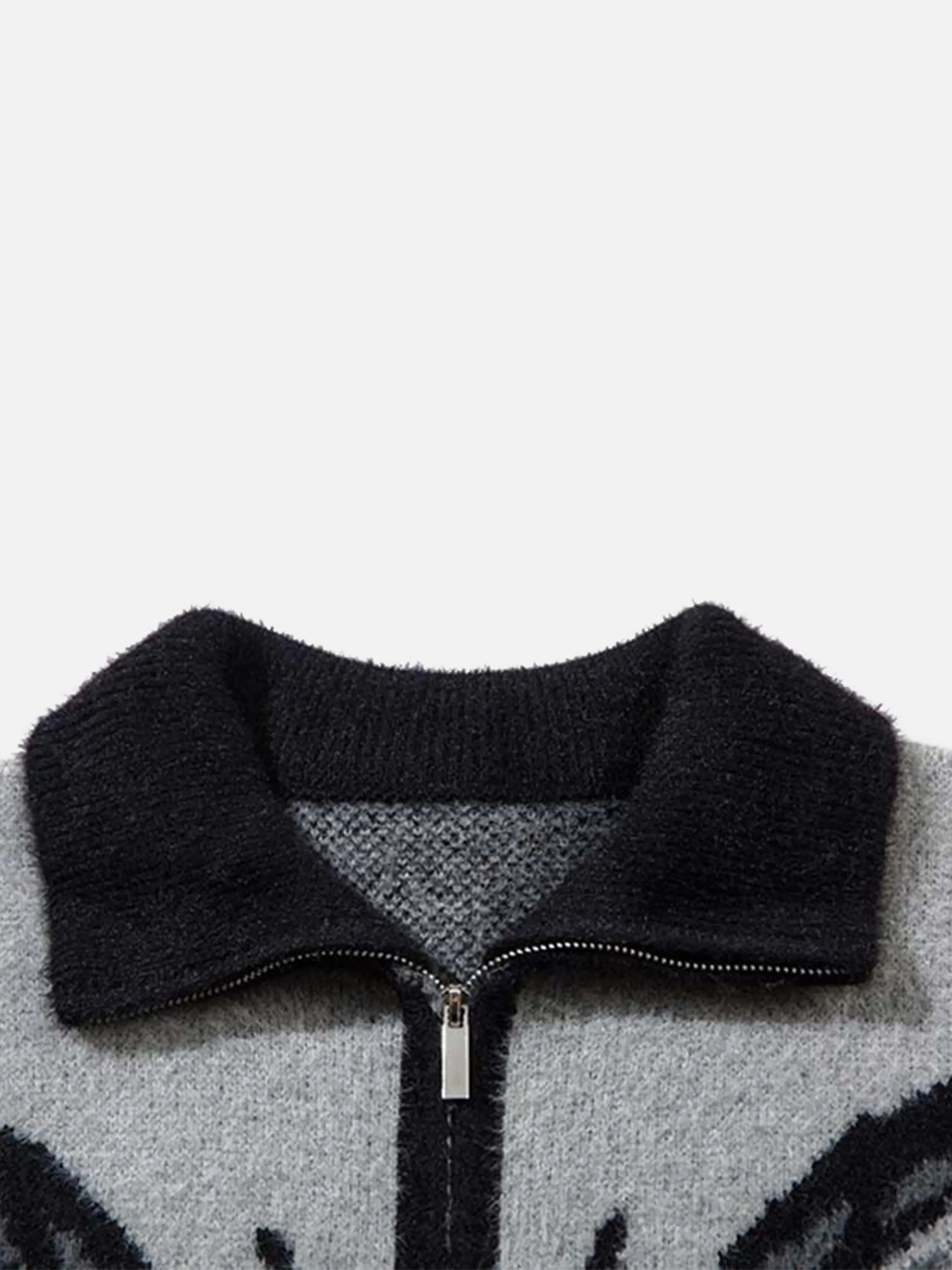 Hand-Painted Butterfly Mohair Jacquard Cardigan