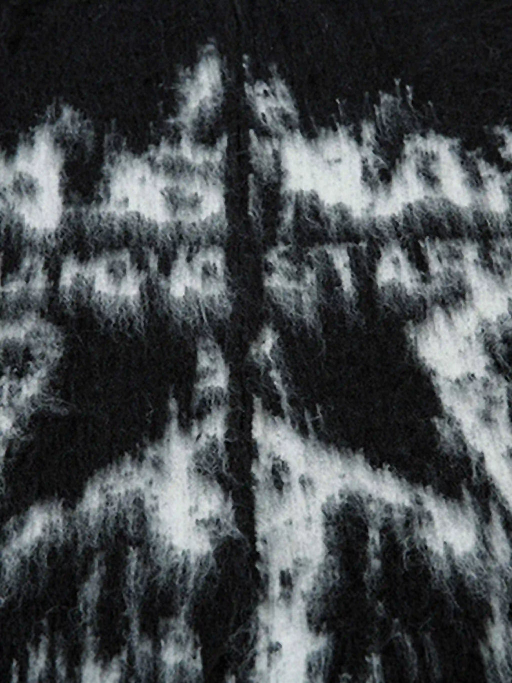 Disguisen Star Graffiti Knitted Zip-up Hoodie
