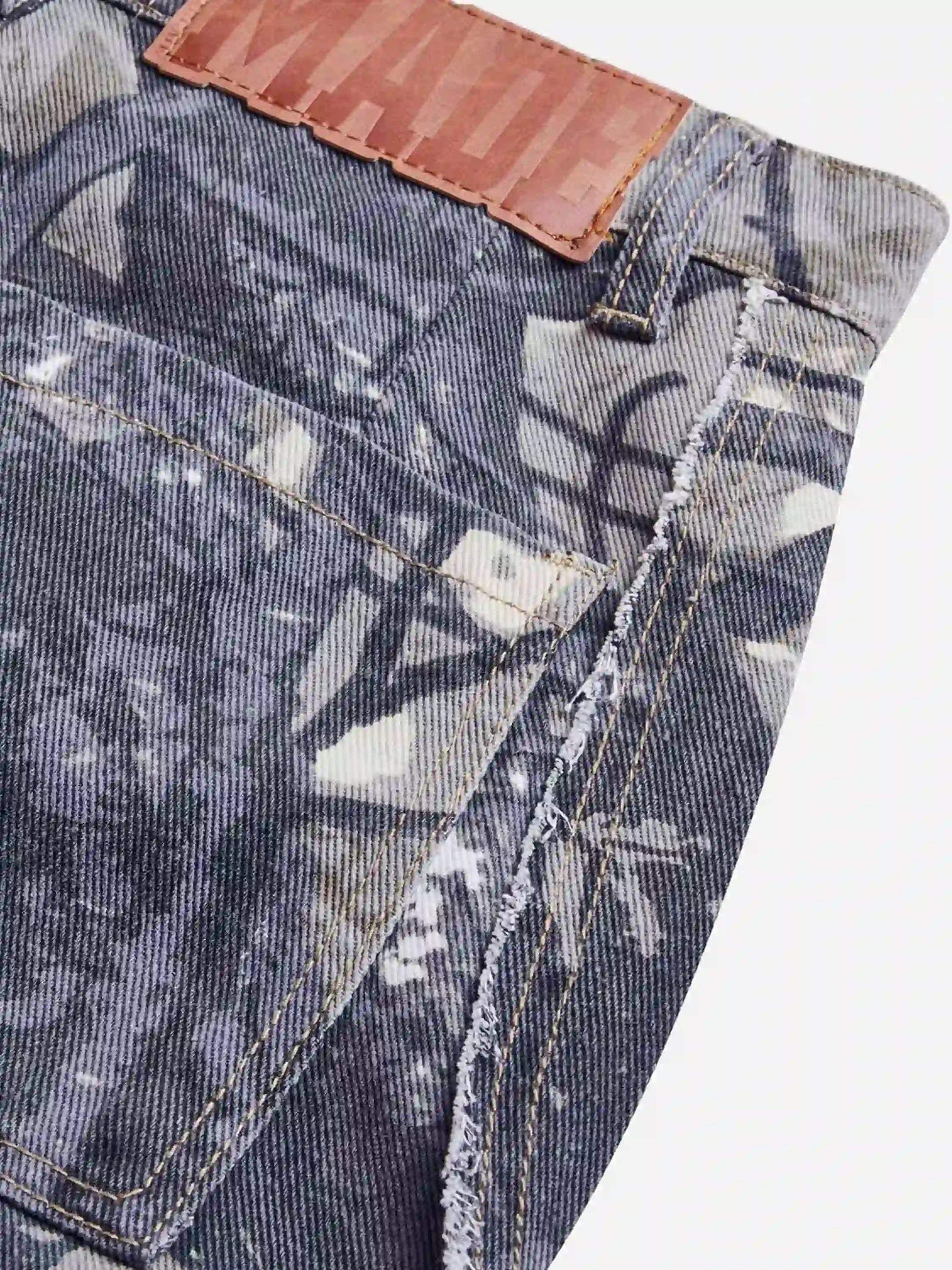 Disguisen Hip Hop Branch Camouflage Zipper Overalls