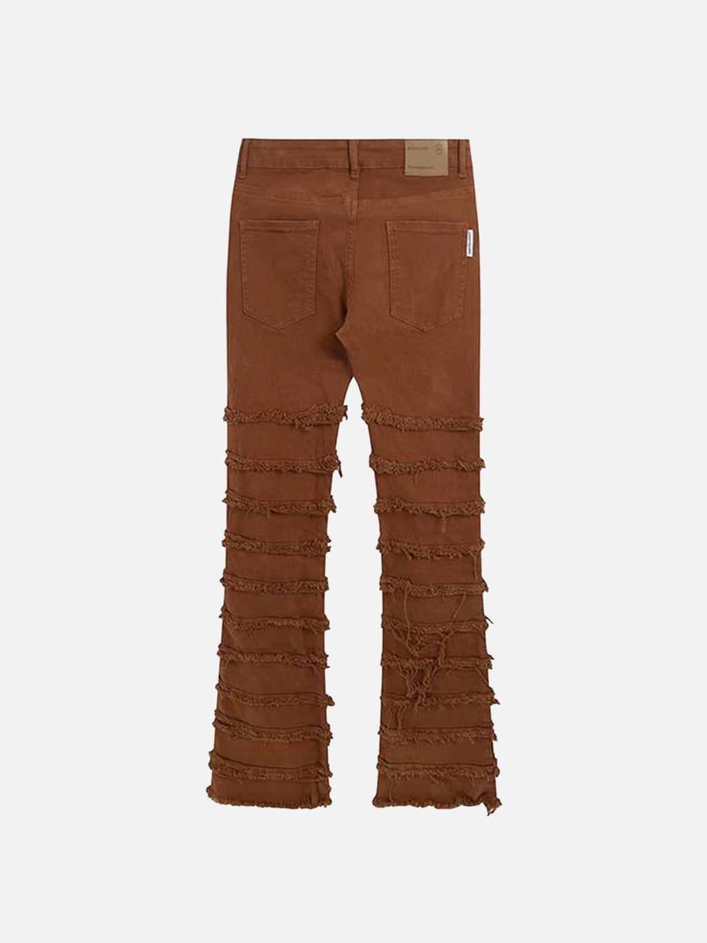 Vintage Layered Raw Edge Slim Jeans