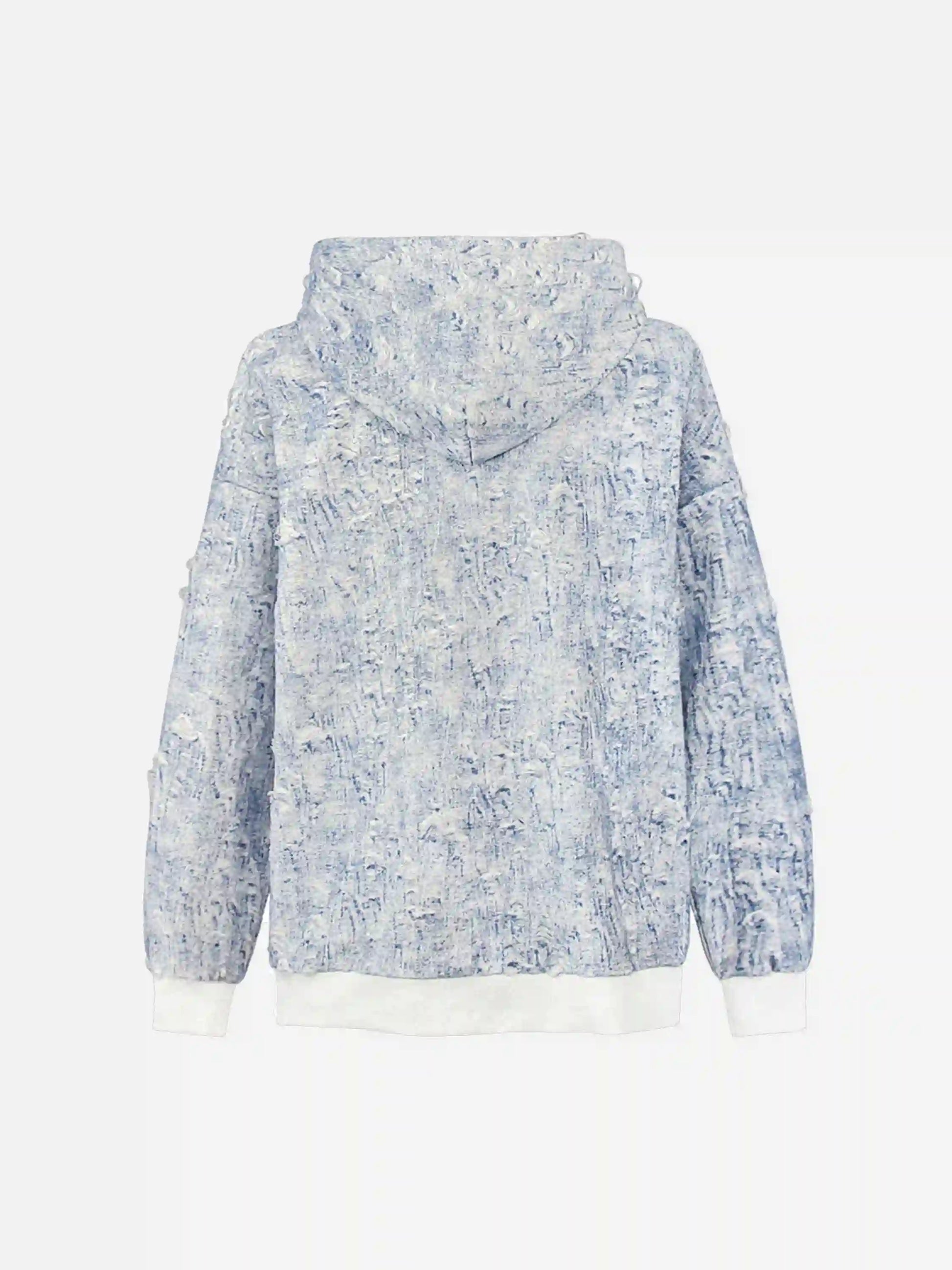 Disguisen Distressed Embroidered Zip-up Hoodie