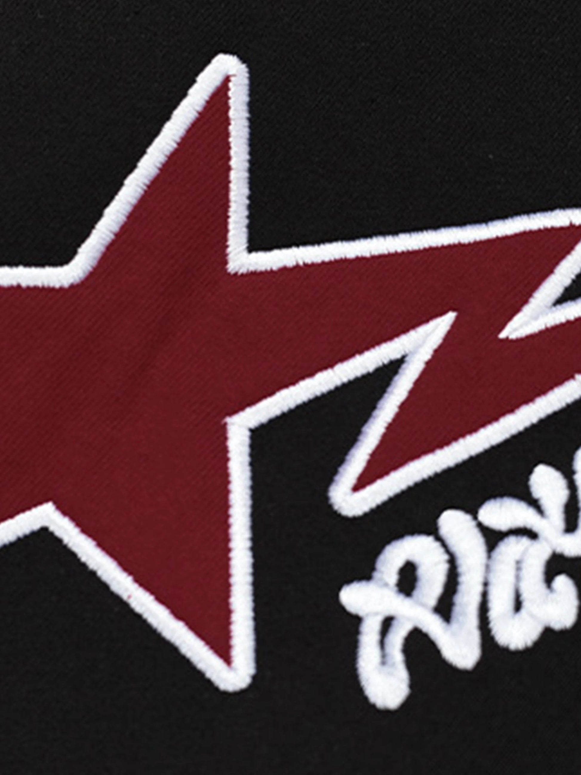 Star Patchwork Half-zip Hoodie
