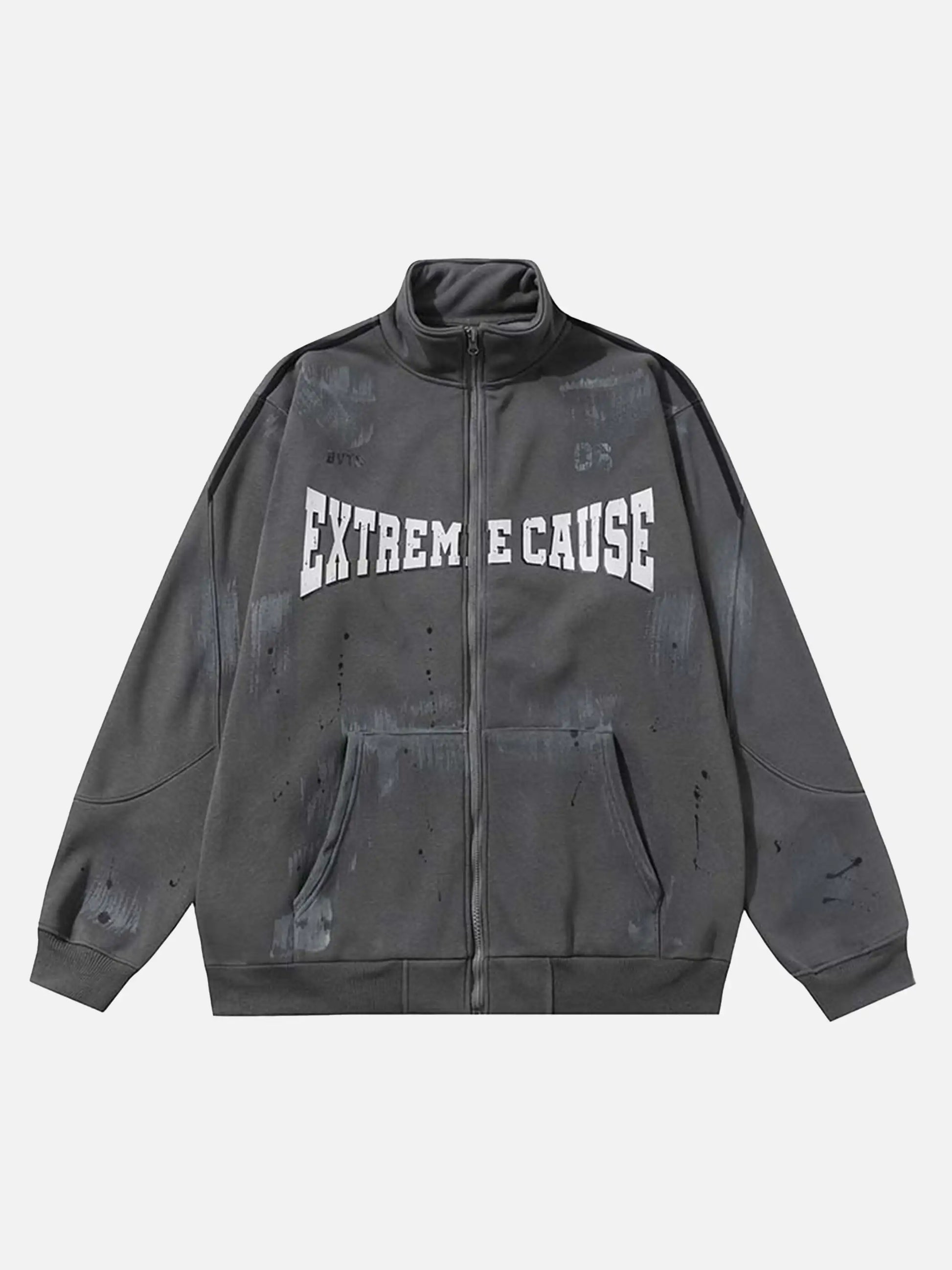 Graffiti Dot Pattern Print Jacket