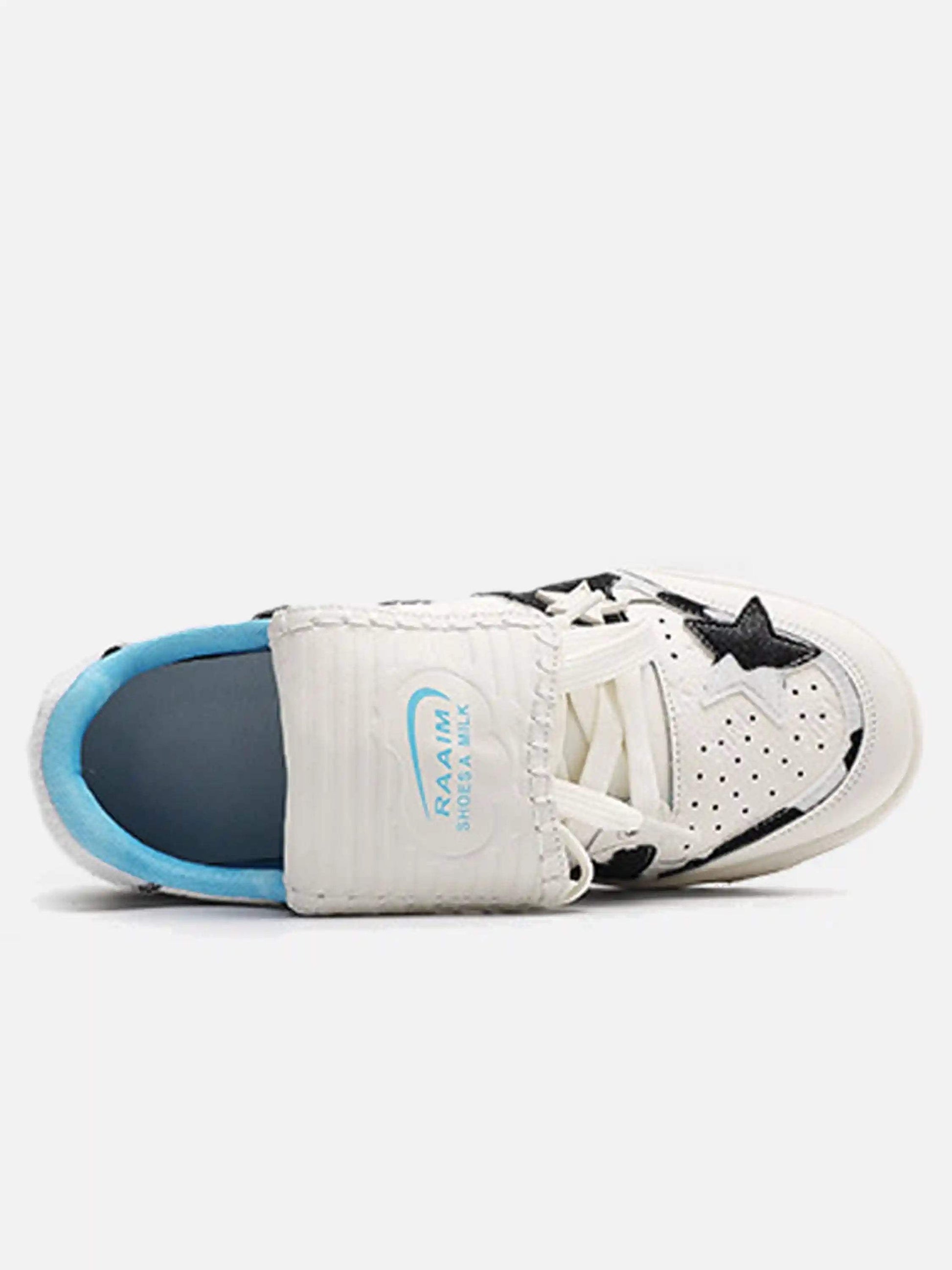 Disguisen Street Two-Color Cow Street Couple Shoes