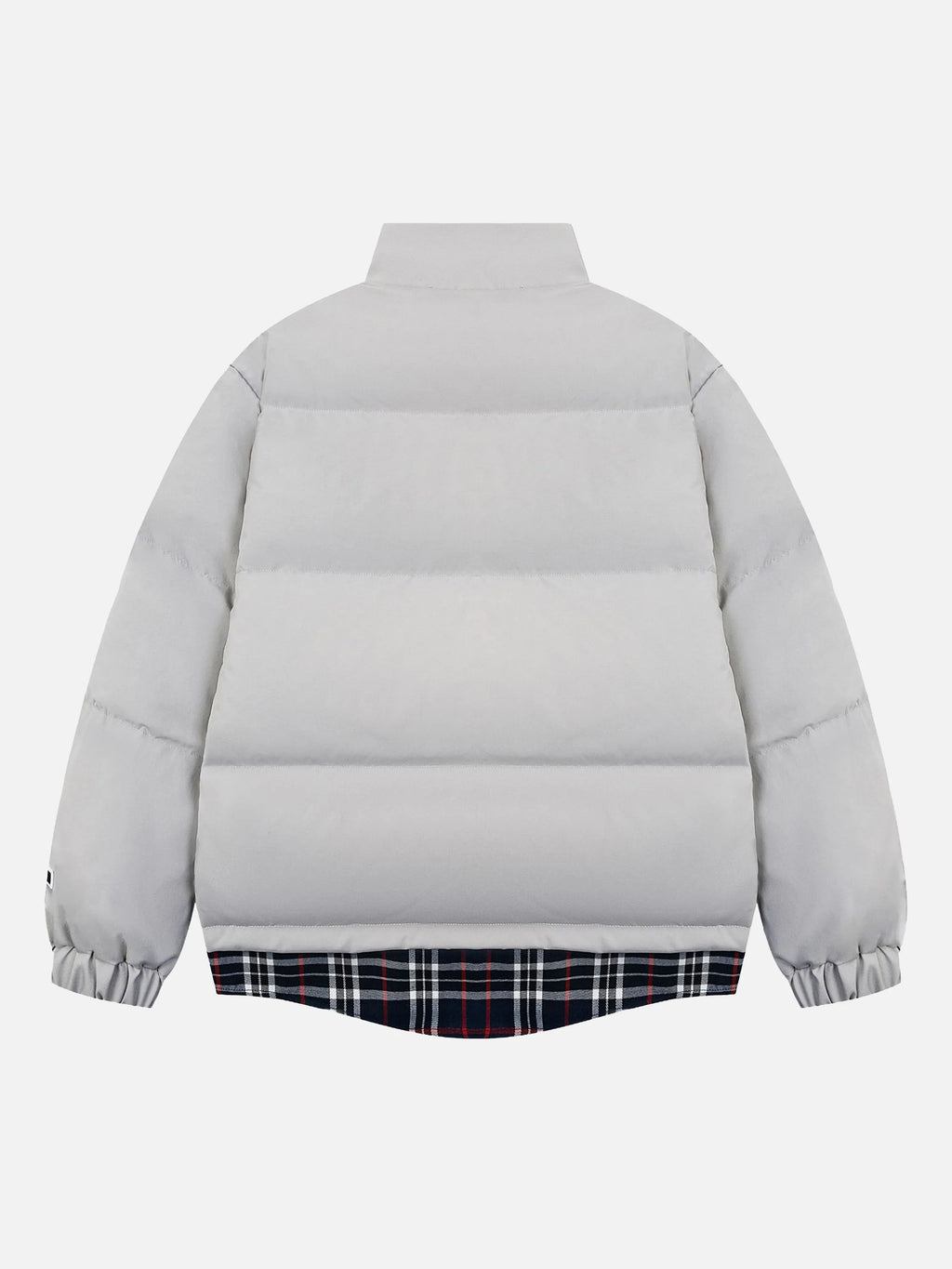 Vintage Fake Two-piece Plaid Coat