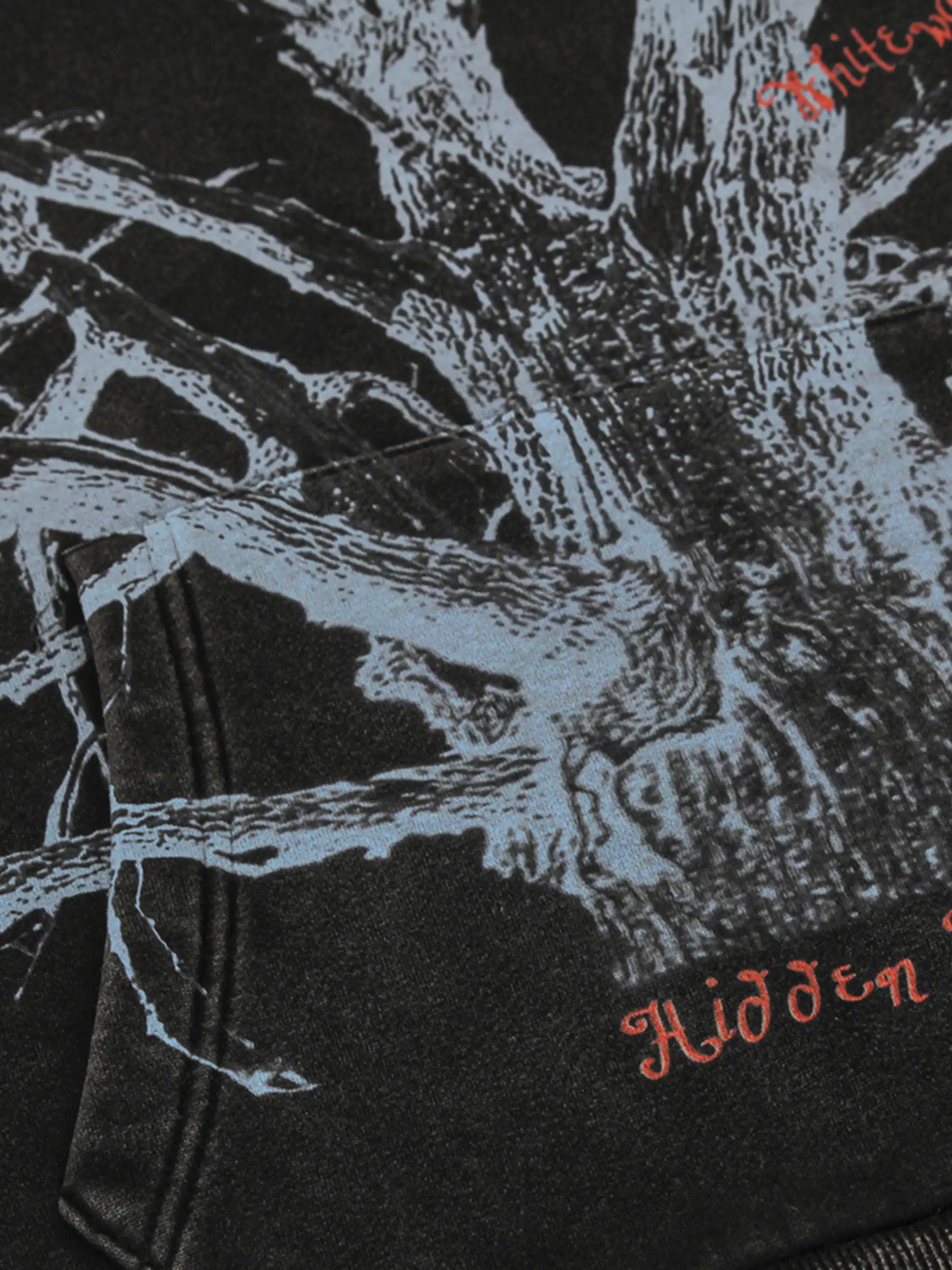 Withered Branch Print Hoodie