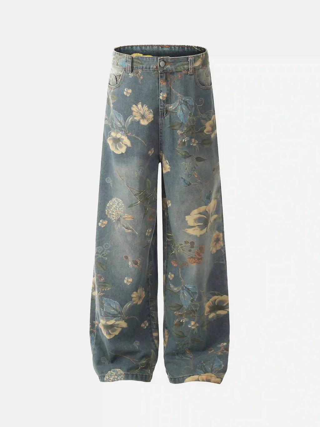 Disguisen Vintage Distressed Floral Jeans