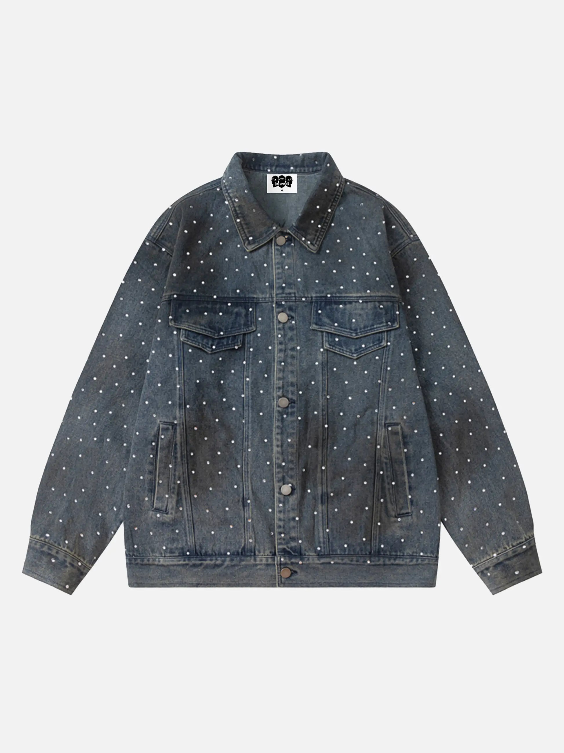 Vintage Diamond Denim Jacket