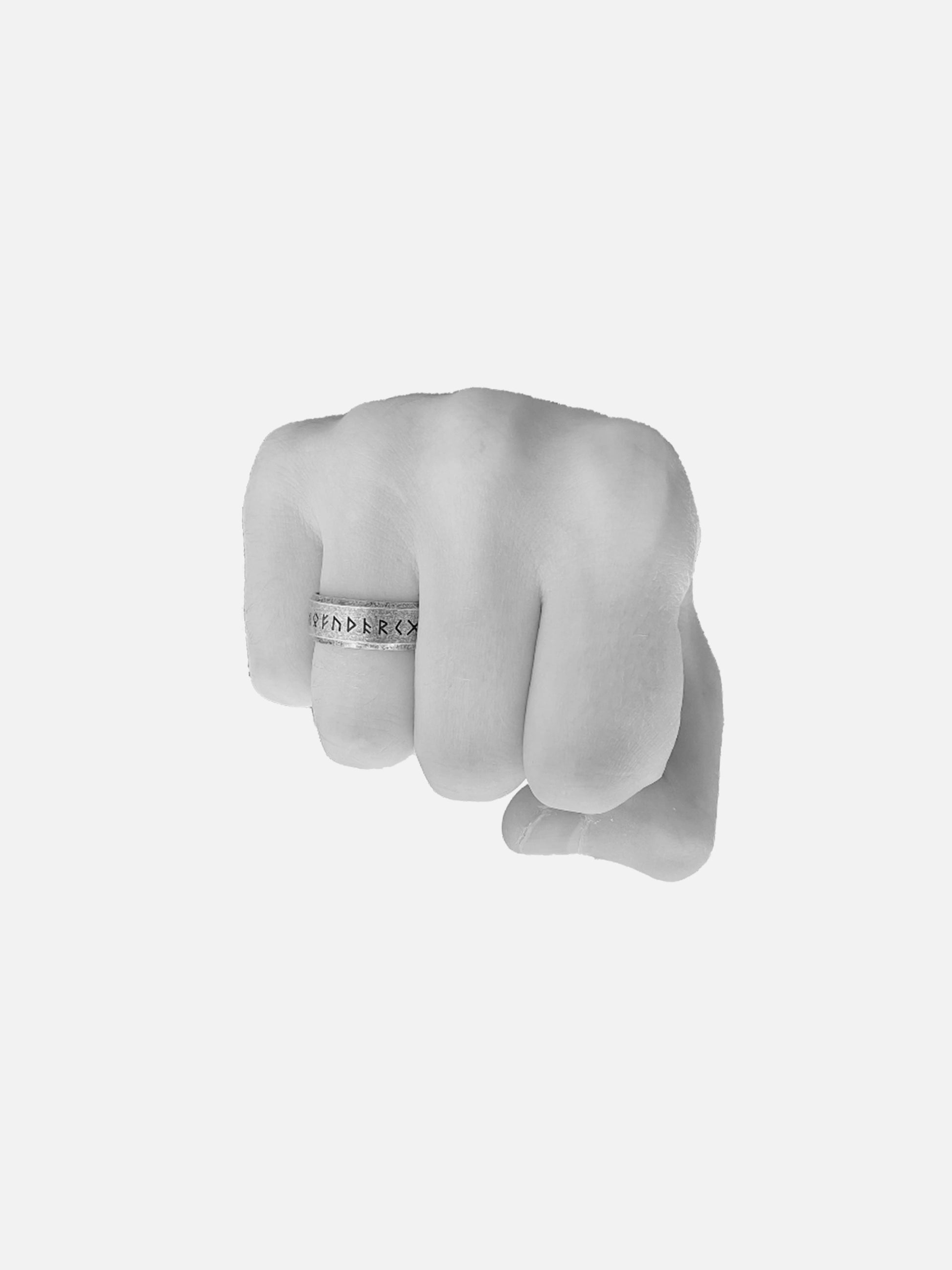 Ancient Script Matte Ring