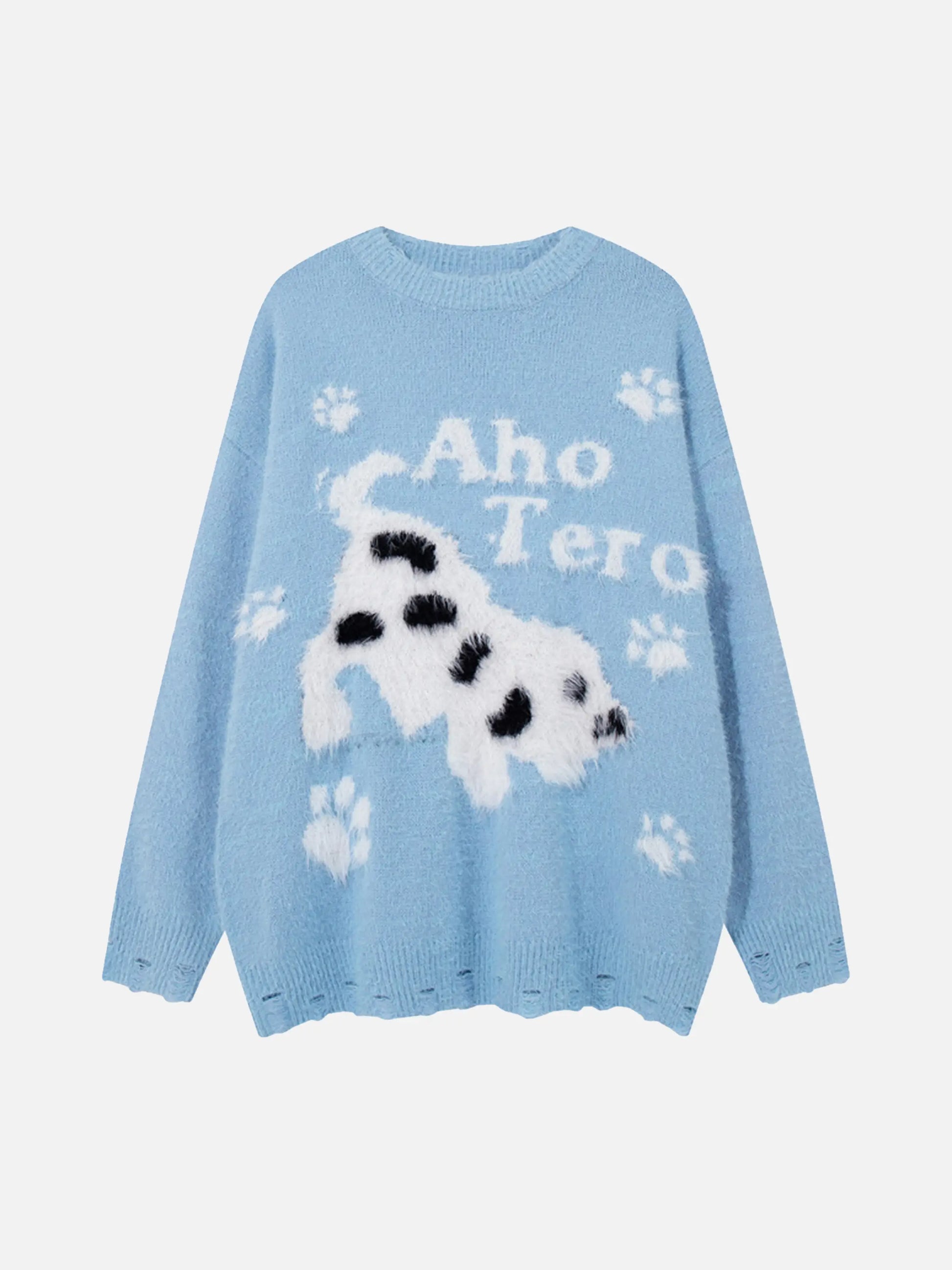 Cartoon Spotted Puppy Sweater