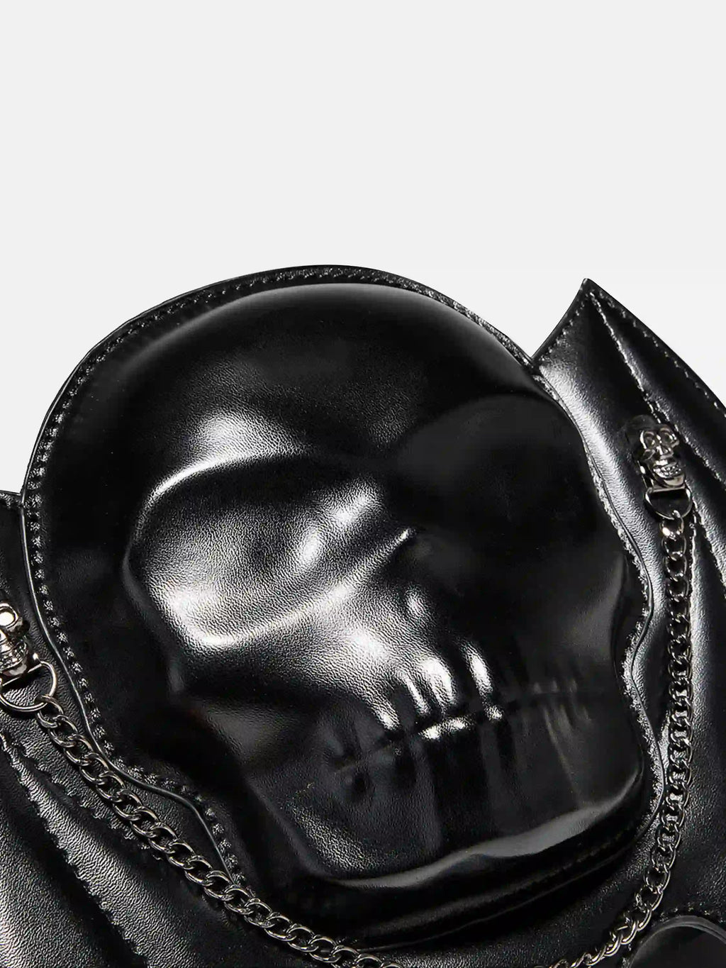 Skull Bat Chain Shoulder Bag