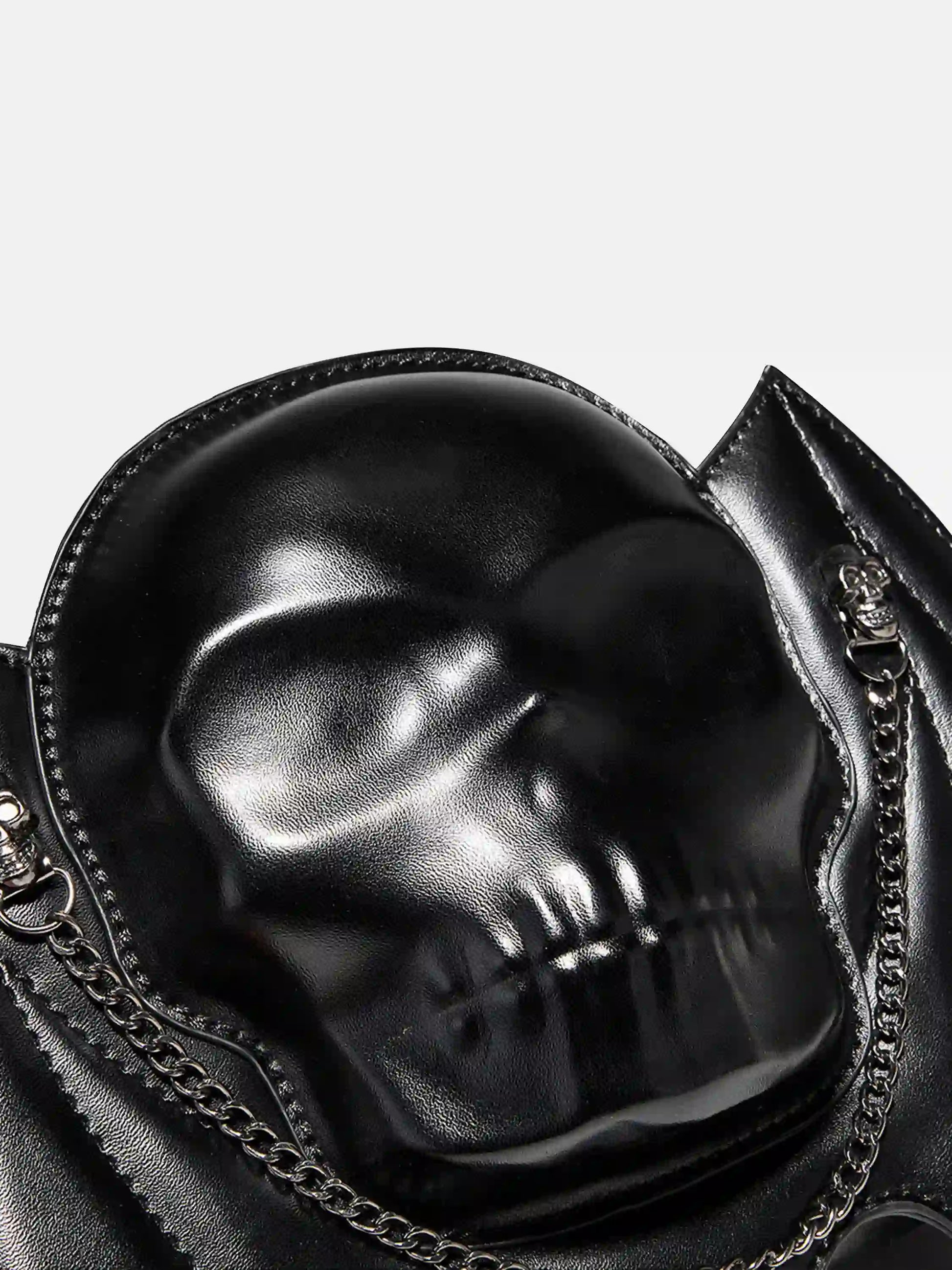 Skull Bat Chain Shoulder Bag