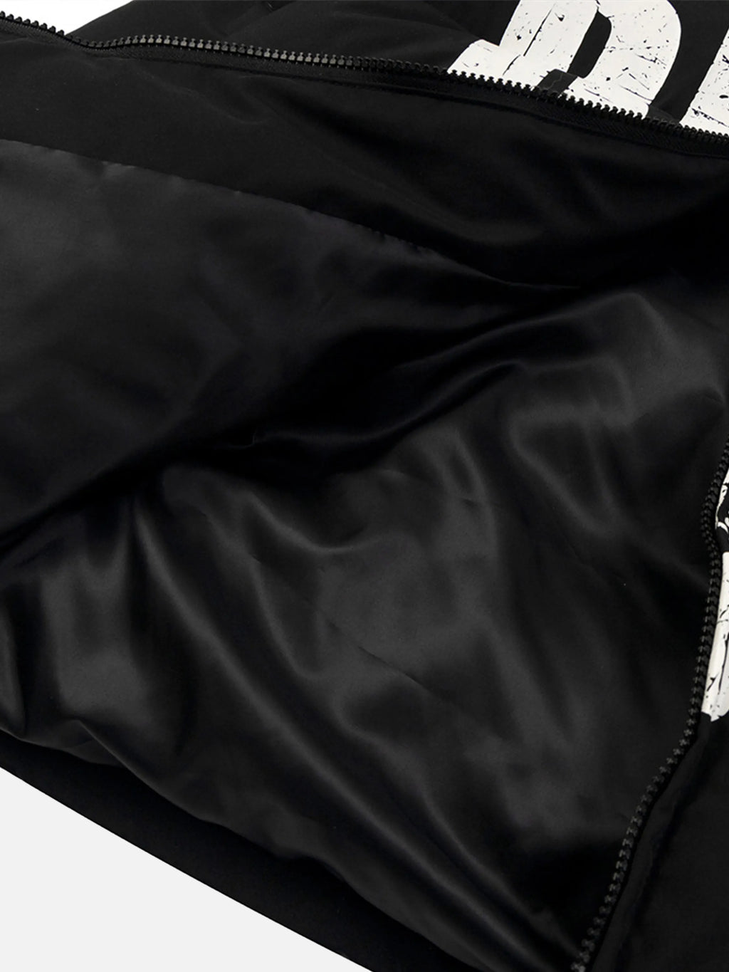 Vintage Mottled Lettering Hooded Jacket