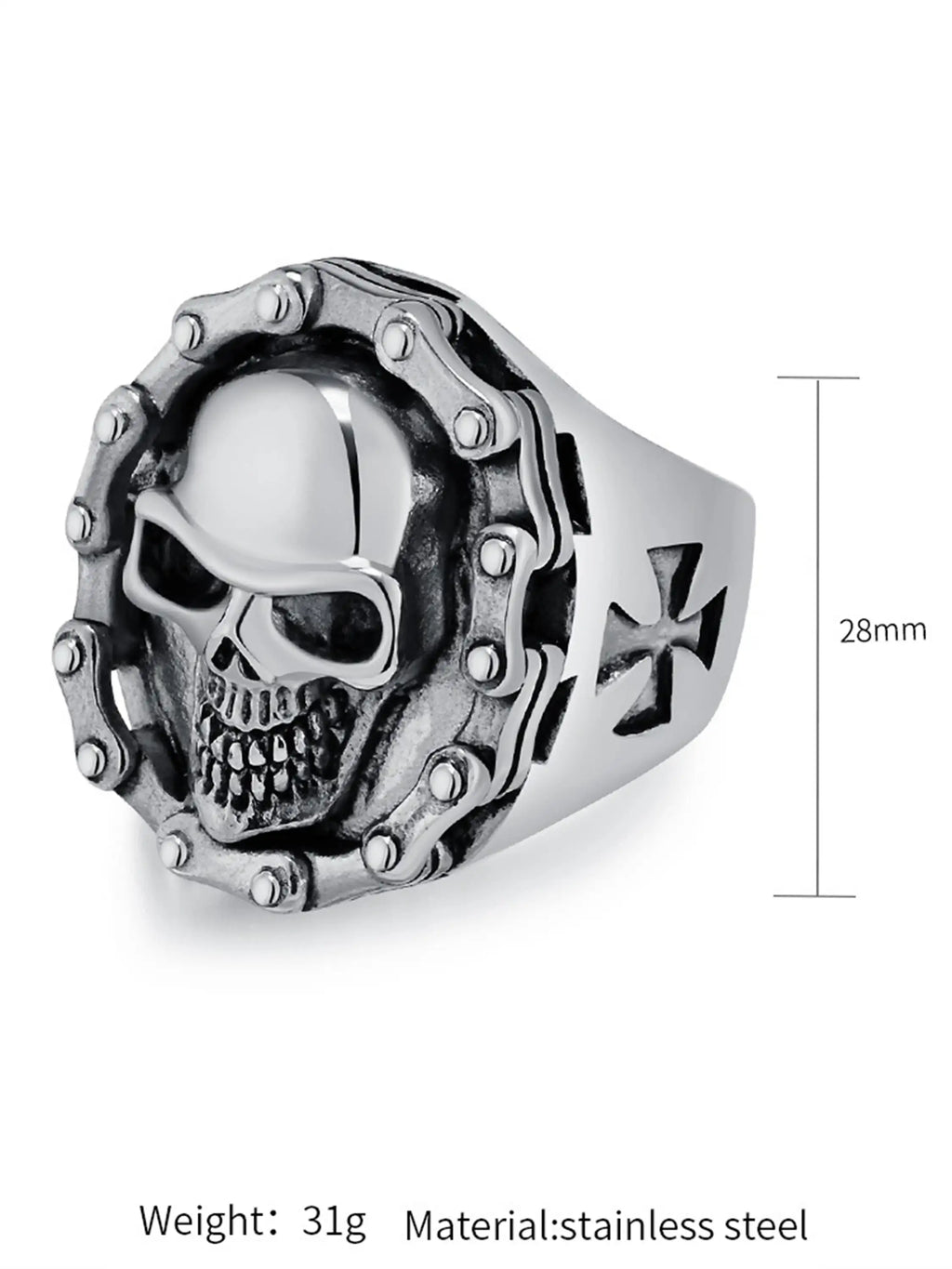 Vintage Skull Ring