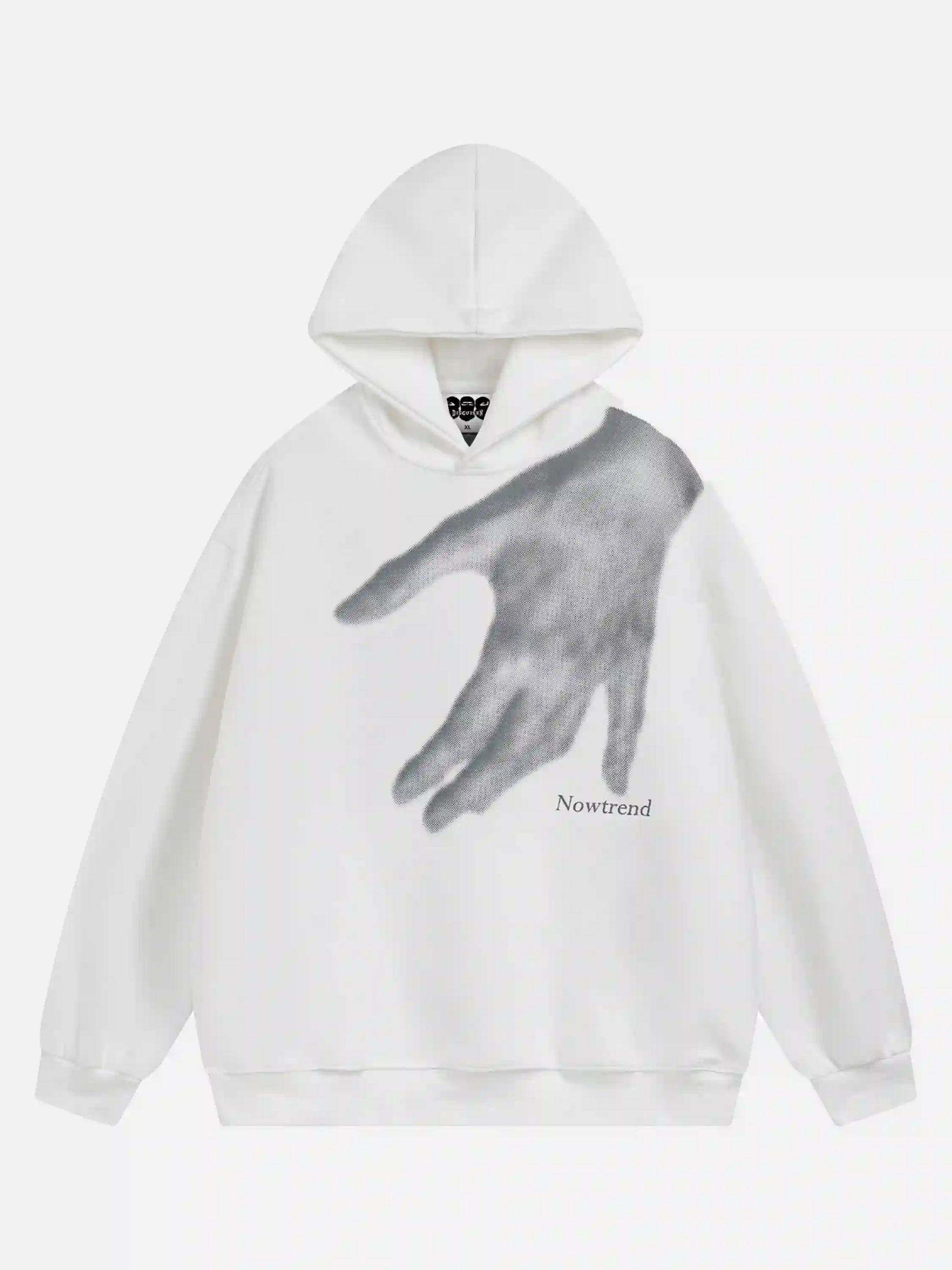 Disguisen Creative Handshake Print Hoodie