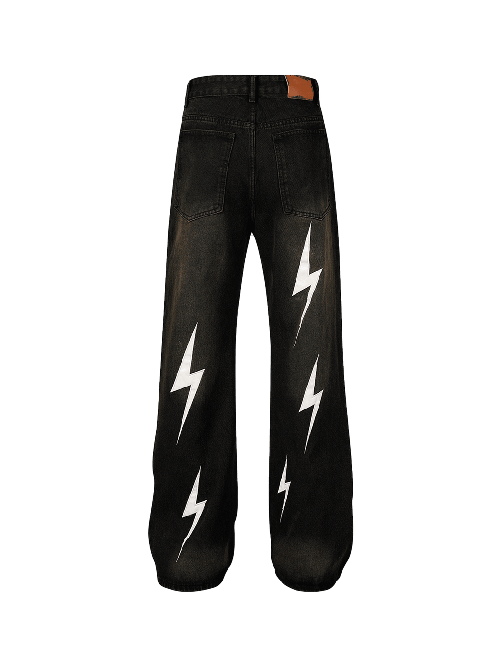 Disguisen High Street Washed Distressed Lightning Patch Jeans