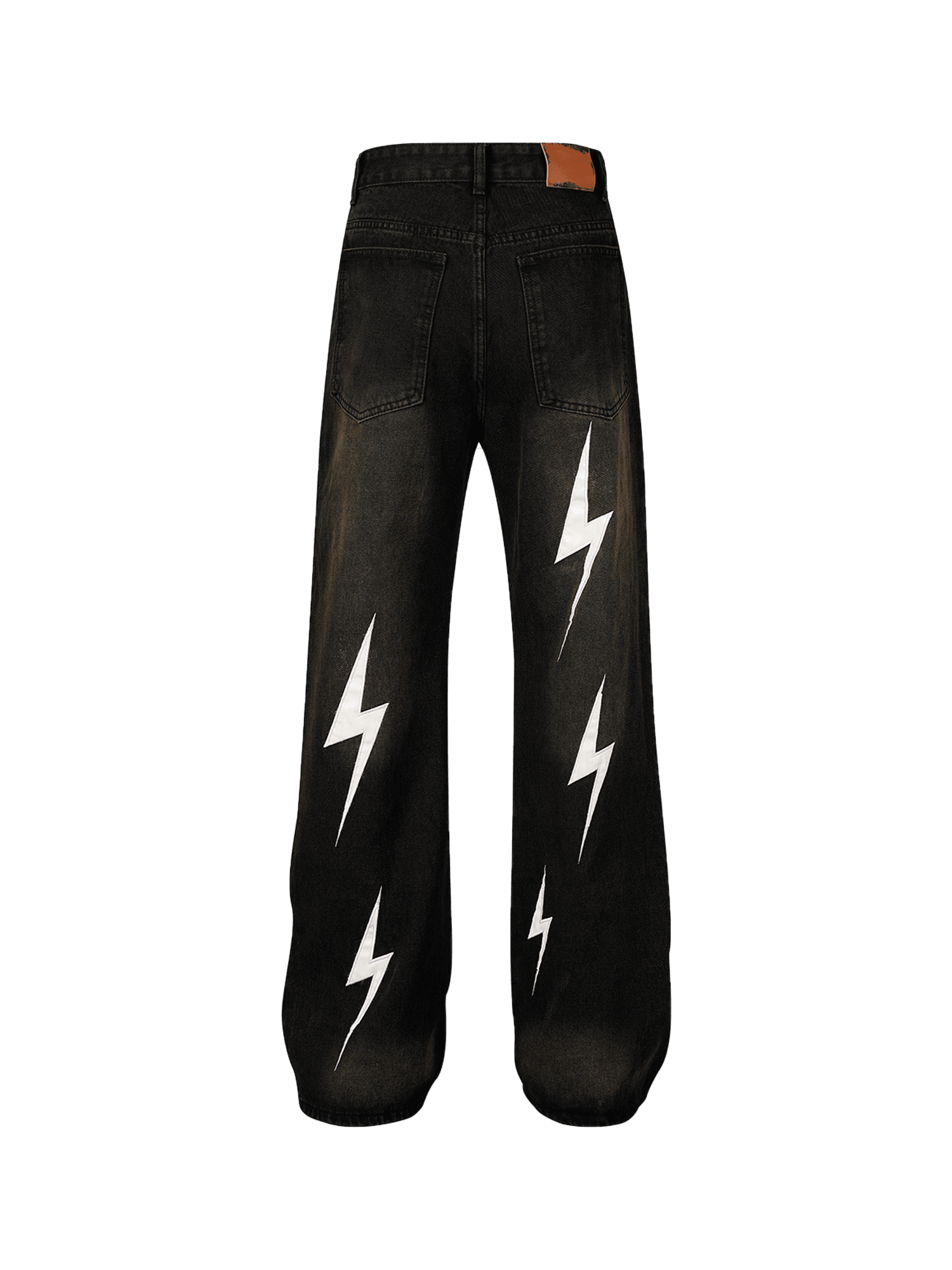 Disguisen High Street Washed Distressed Lightning Patch Jeans