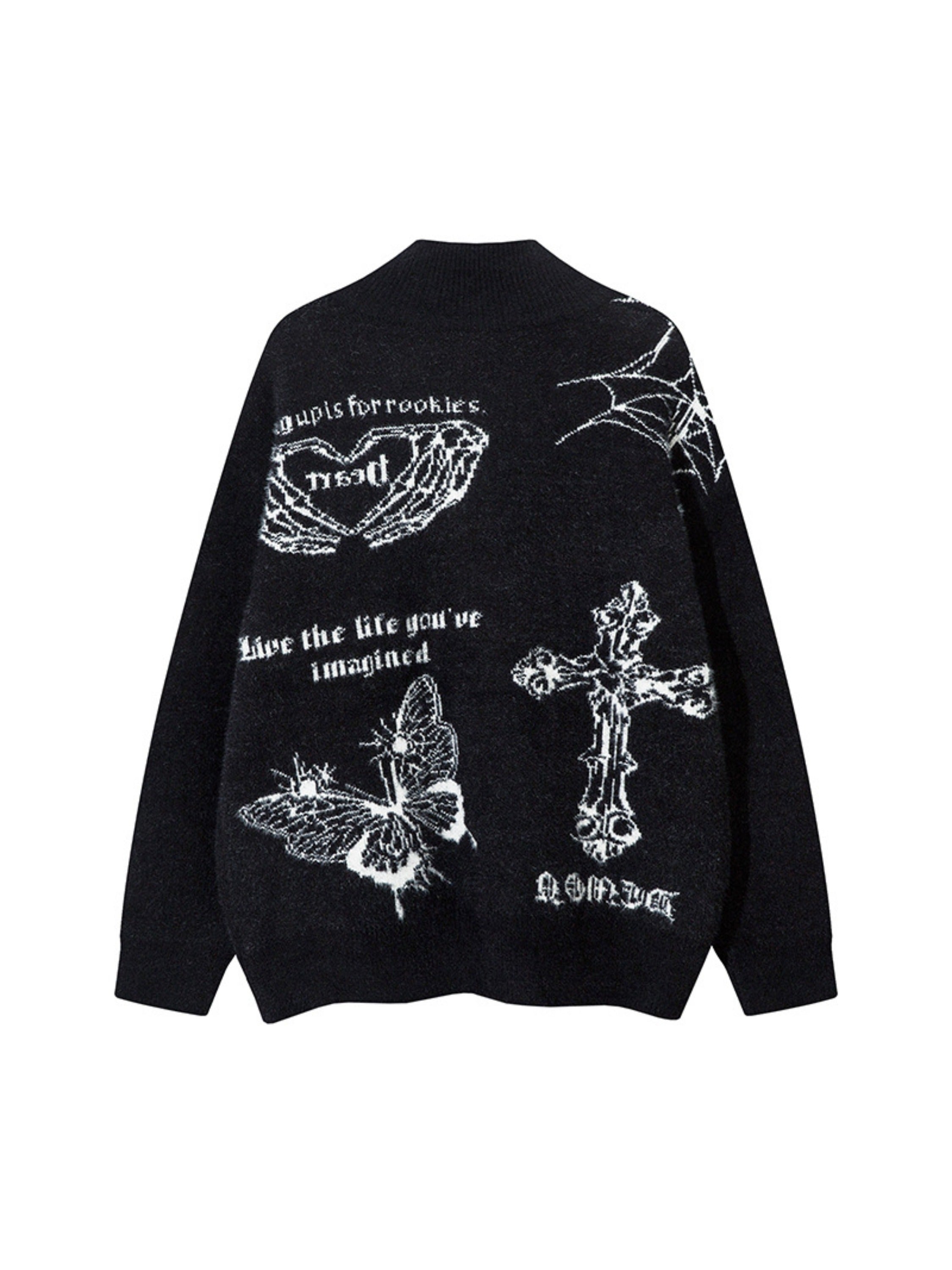 Butterfly Cross Knit Cardigan