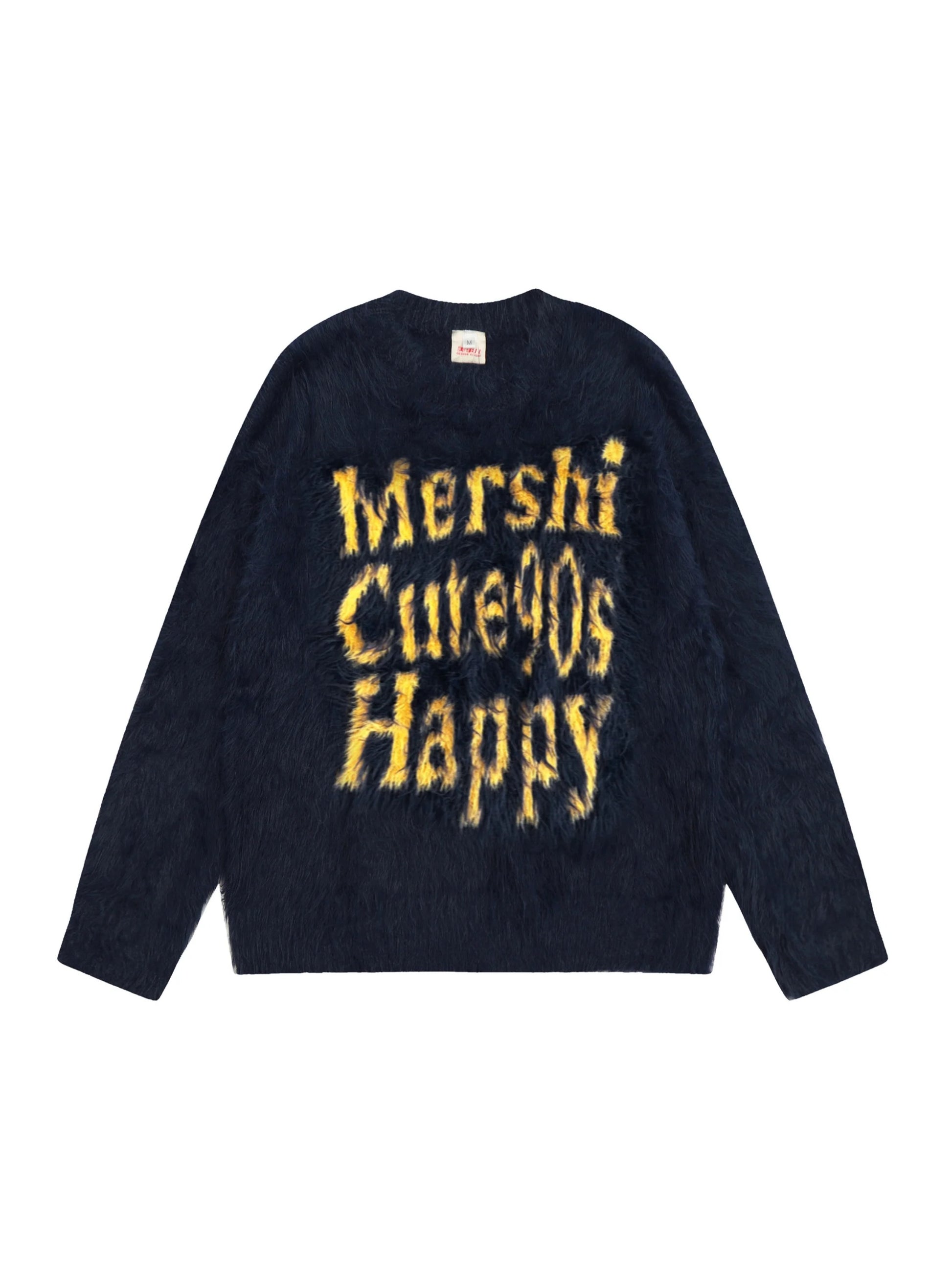 Vintage Contrast Letter Sweater