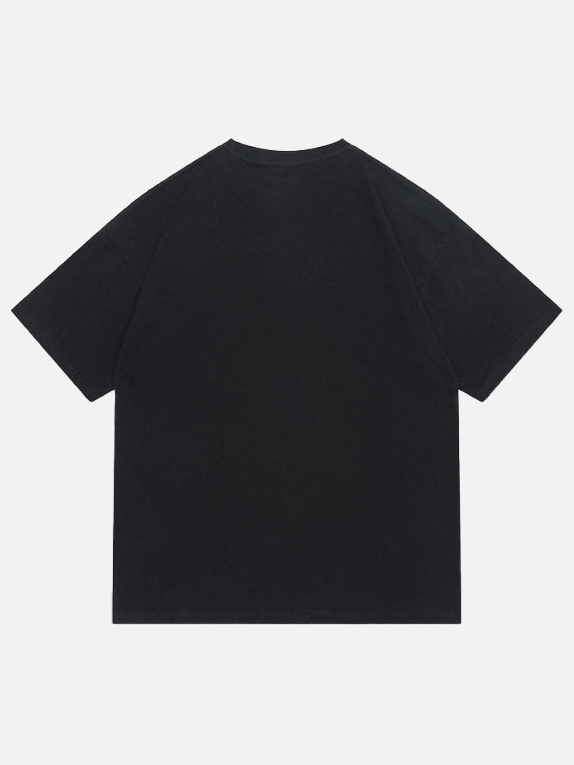 Disguisen Letter Print Street Loose T-shirt