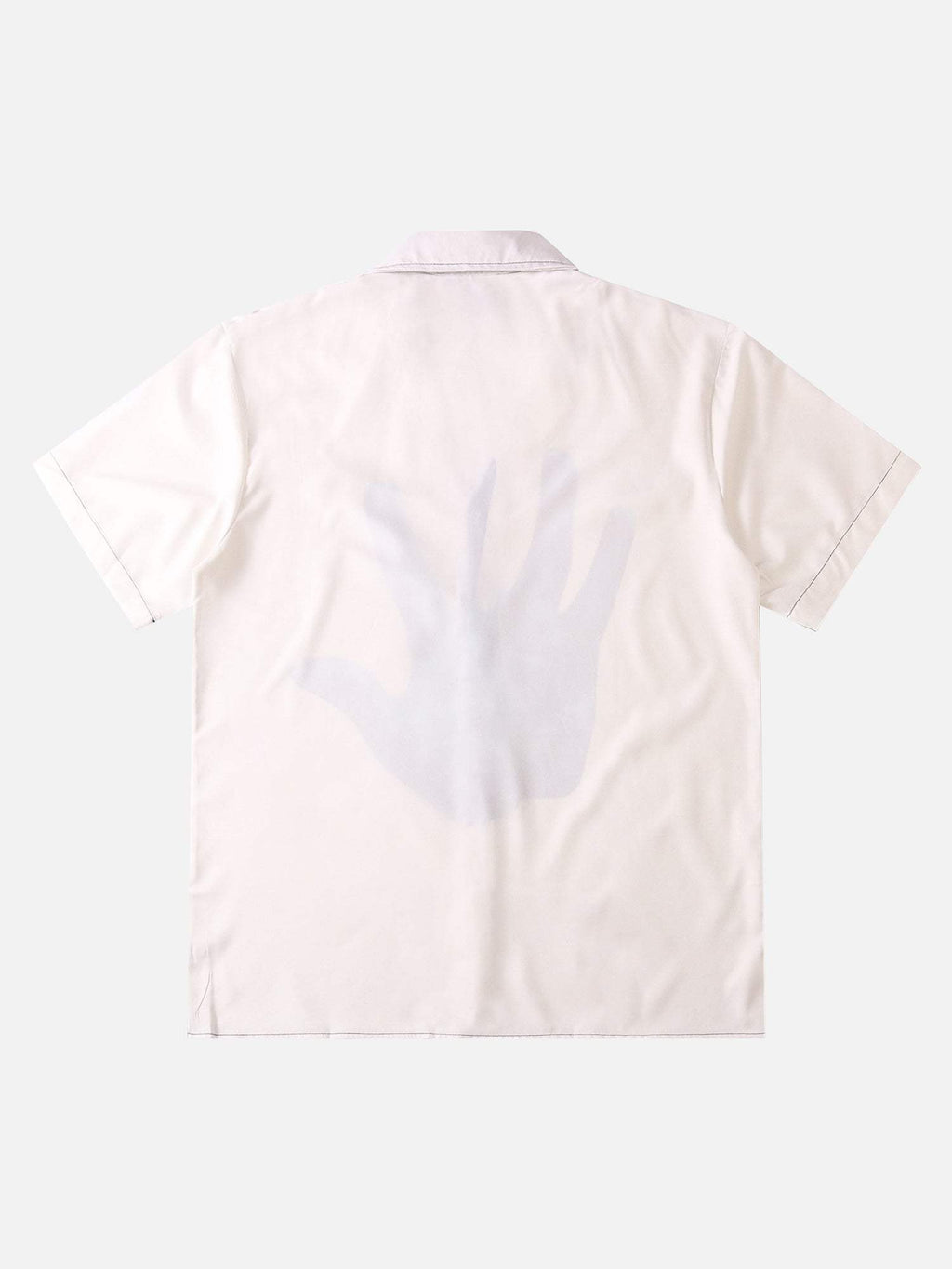 Disguisen Palm Digital Print Loose Lapel Short Sleeve Shirt