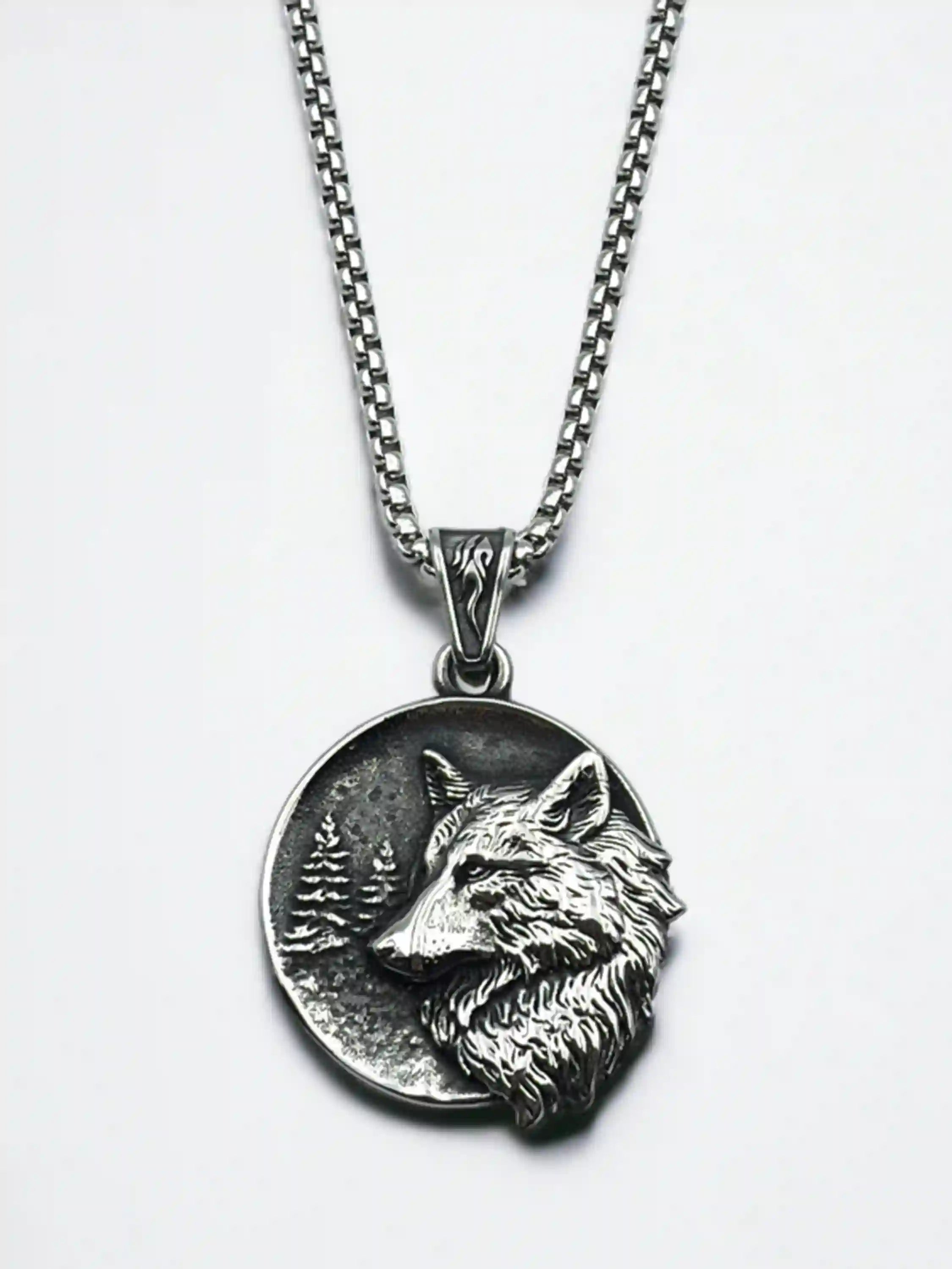 Wolf King Pendant Necklace