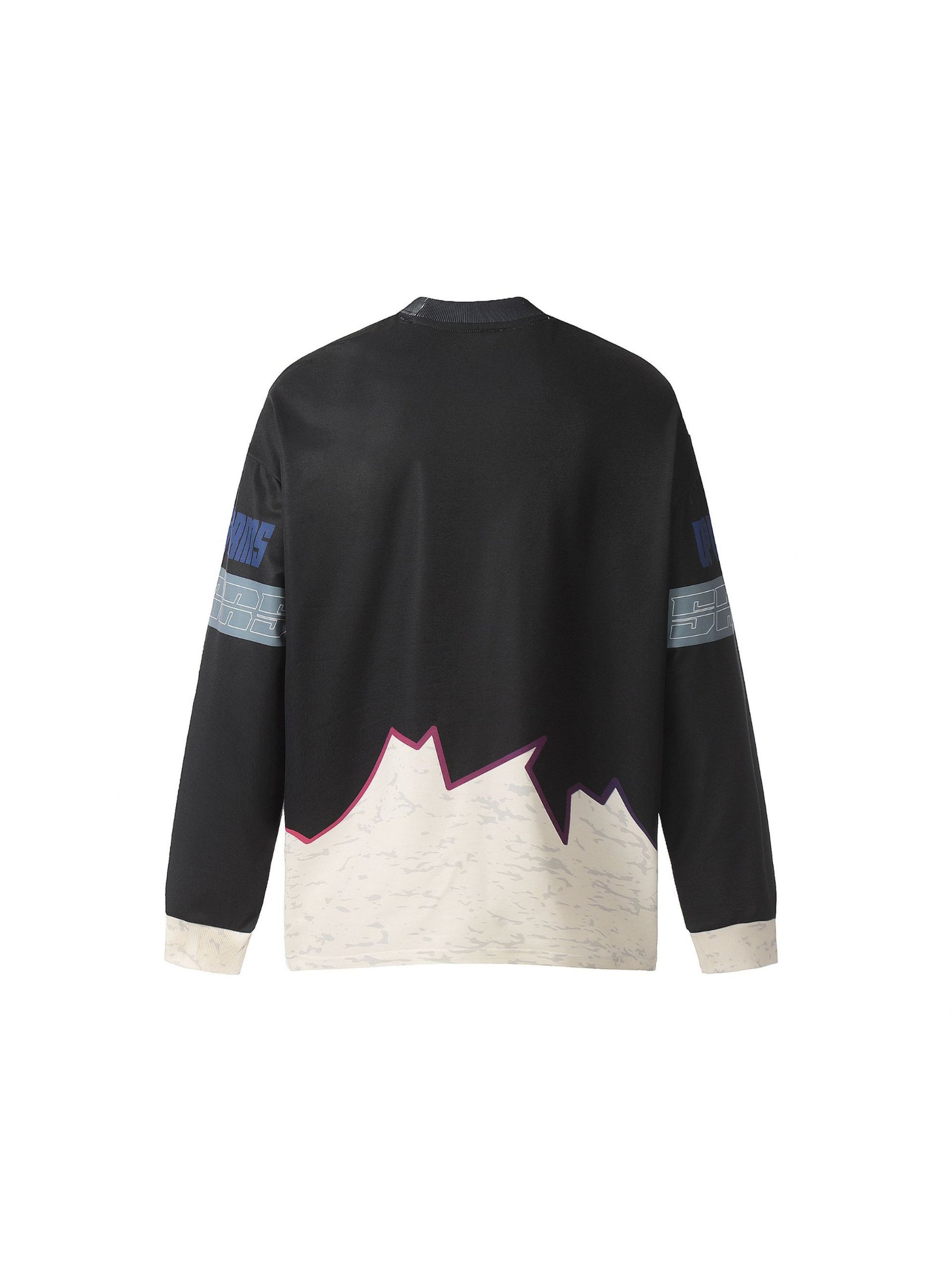Contrast Color Long Sleeve T-shirt
