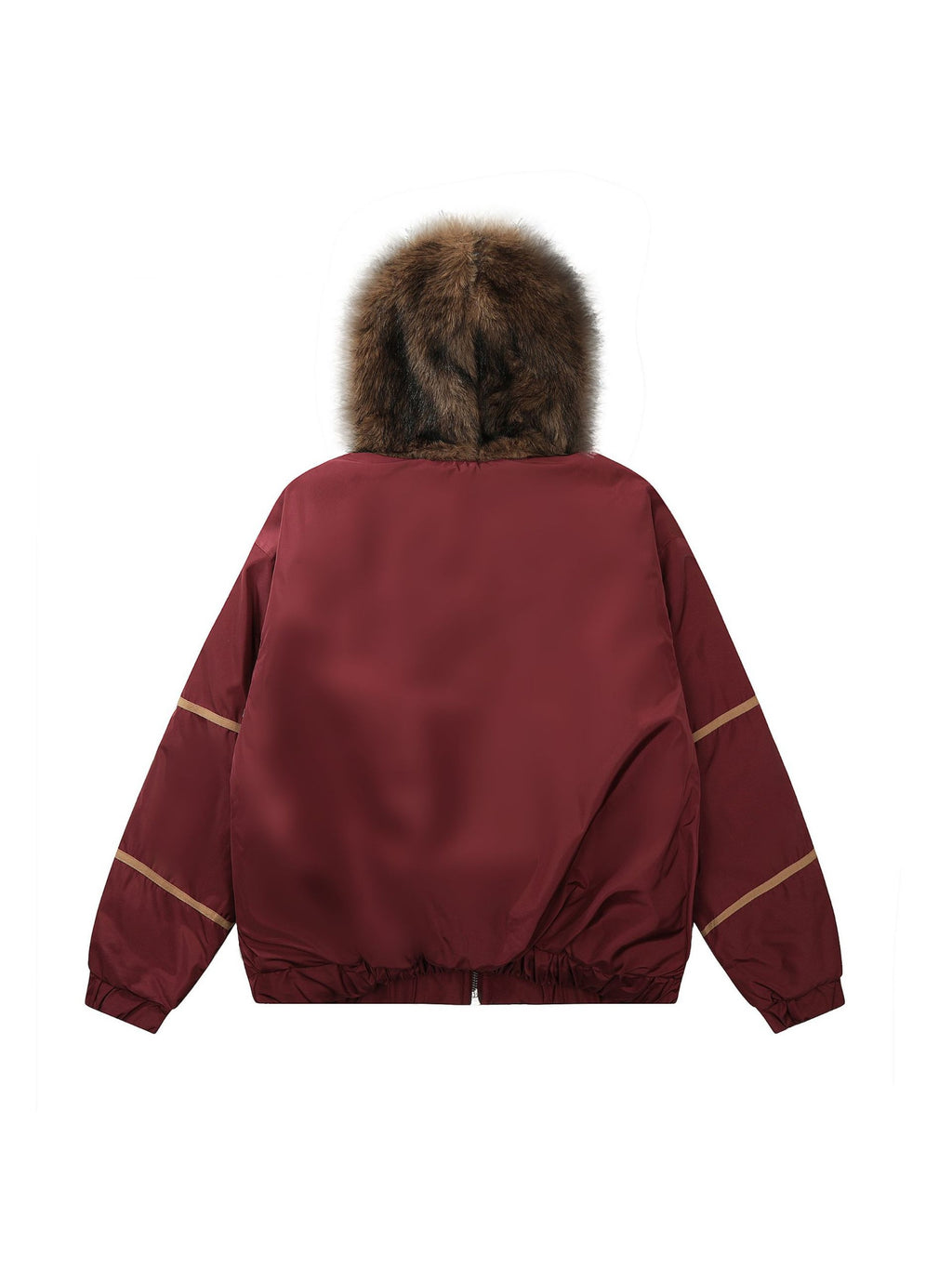 Vintage Plush Hooded Coat