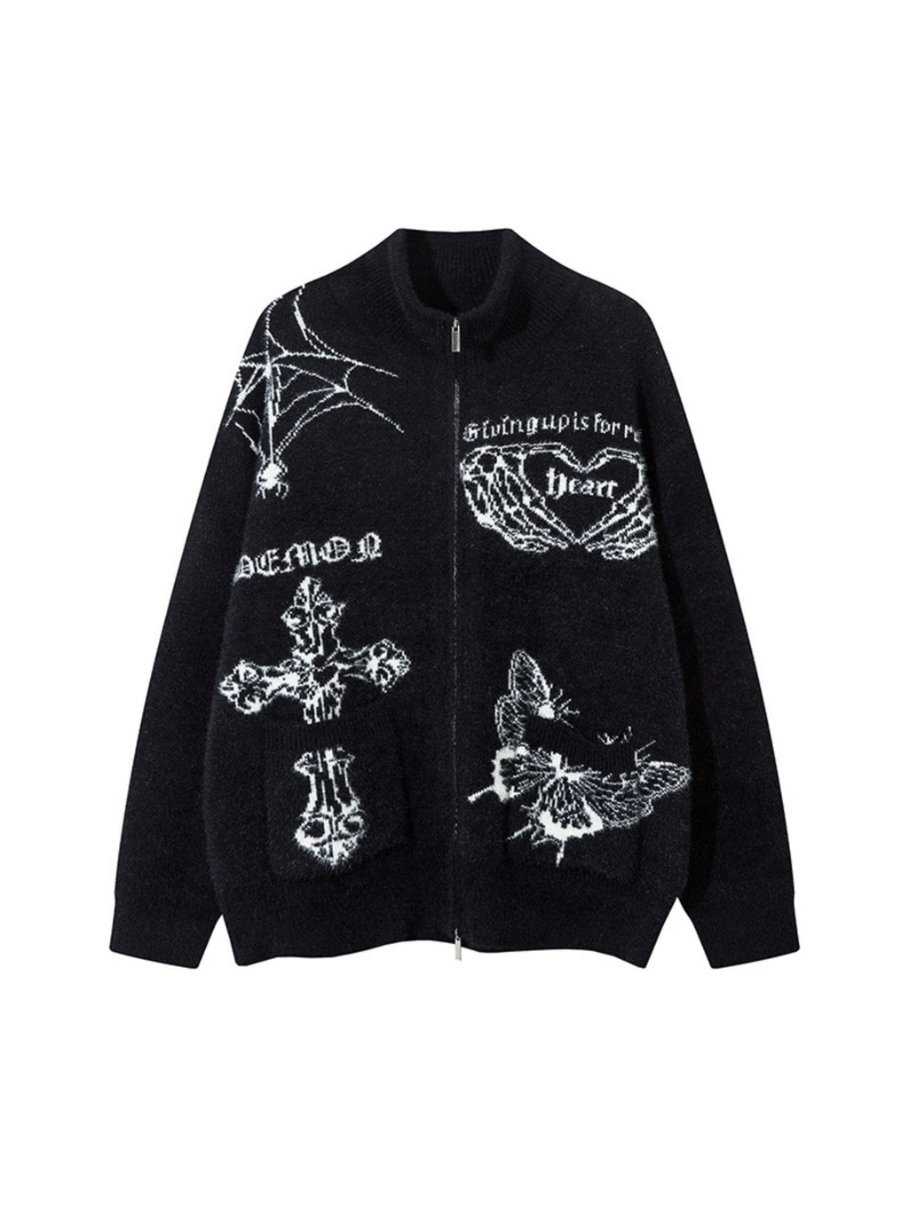 Butterfly Cross Knit Cardigan