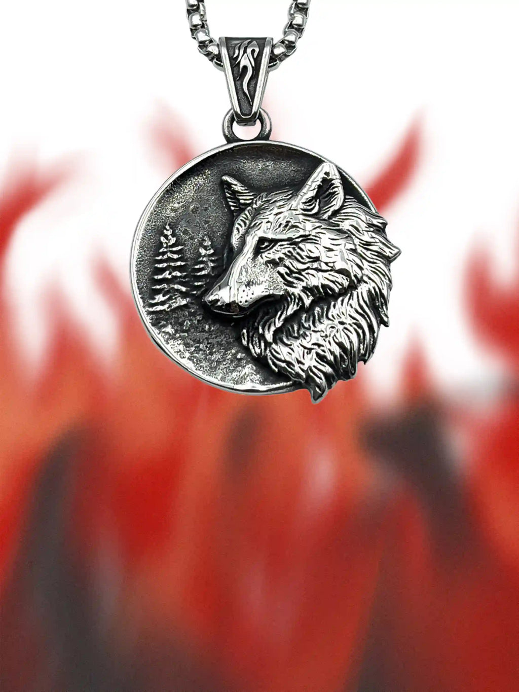 Wolf King Pendant Necklace