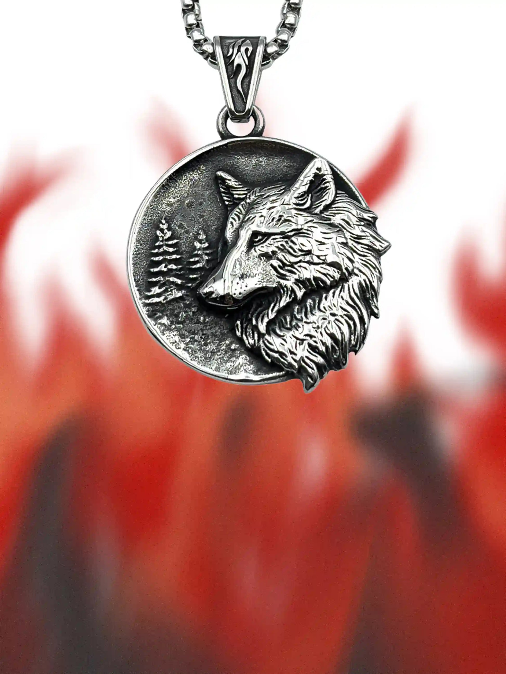 Wolf King Pendant Necklace