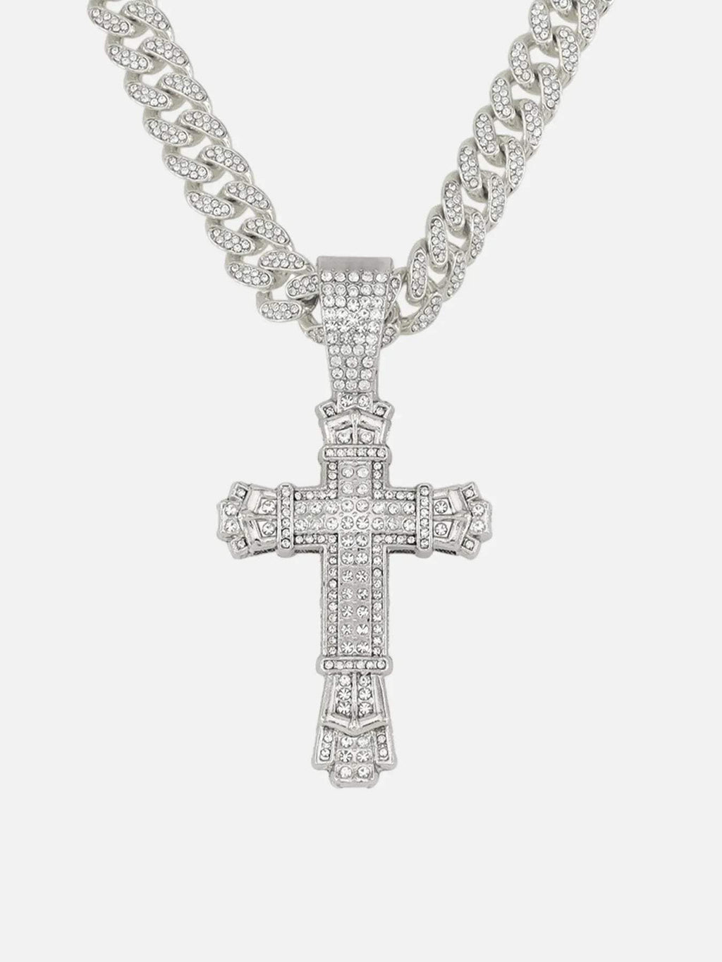 Disguisen Diamond Large Cross Necklace