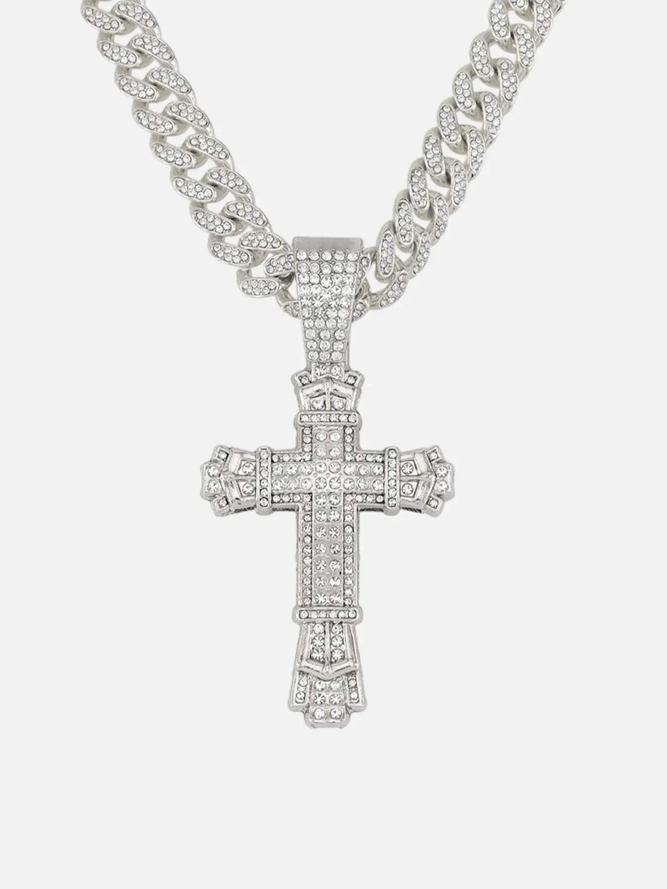 Disguisen Diamond Large Cross Necklace