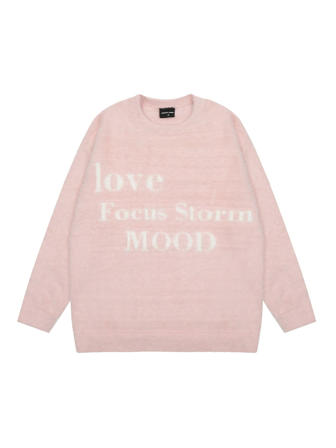 Leisure Letter Round Neck Sweater