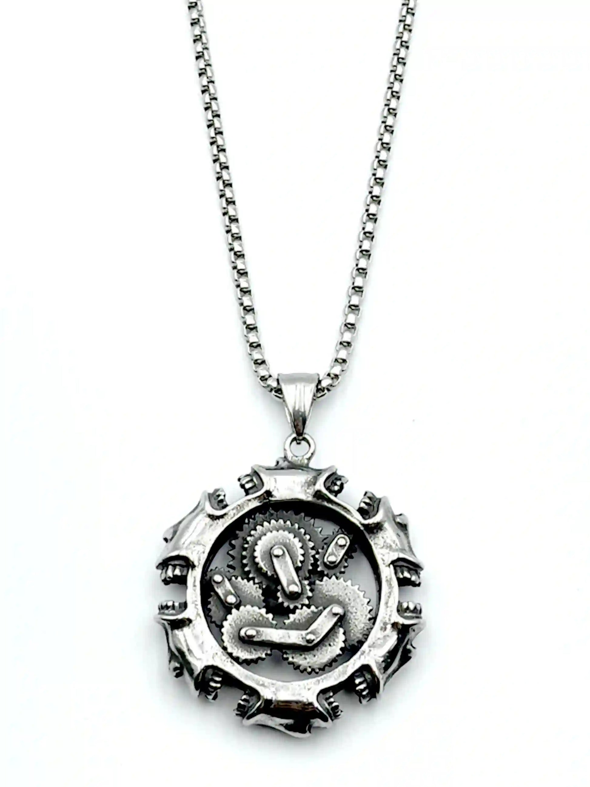 Gear Component Pendant Necklace