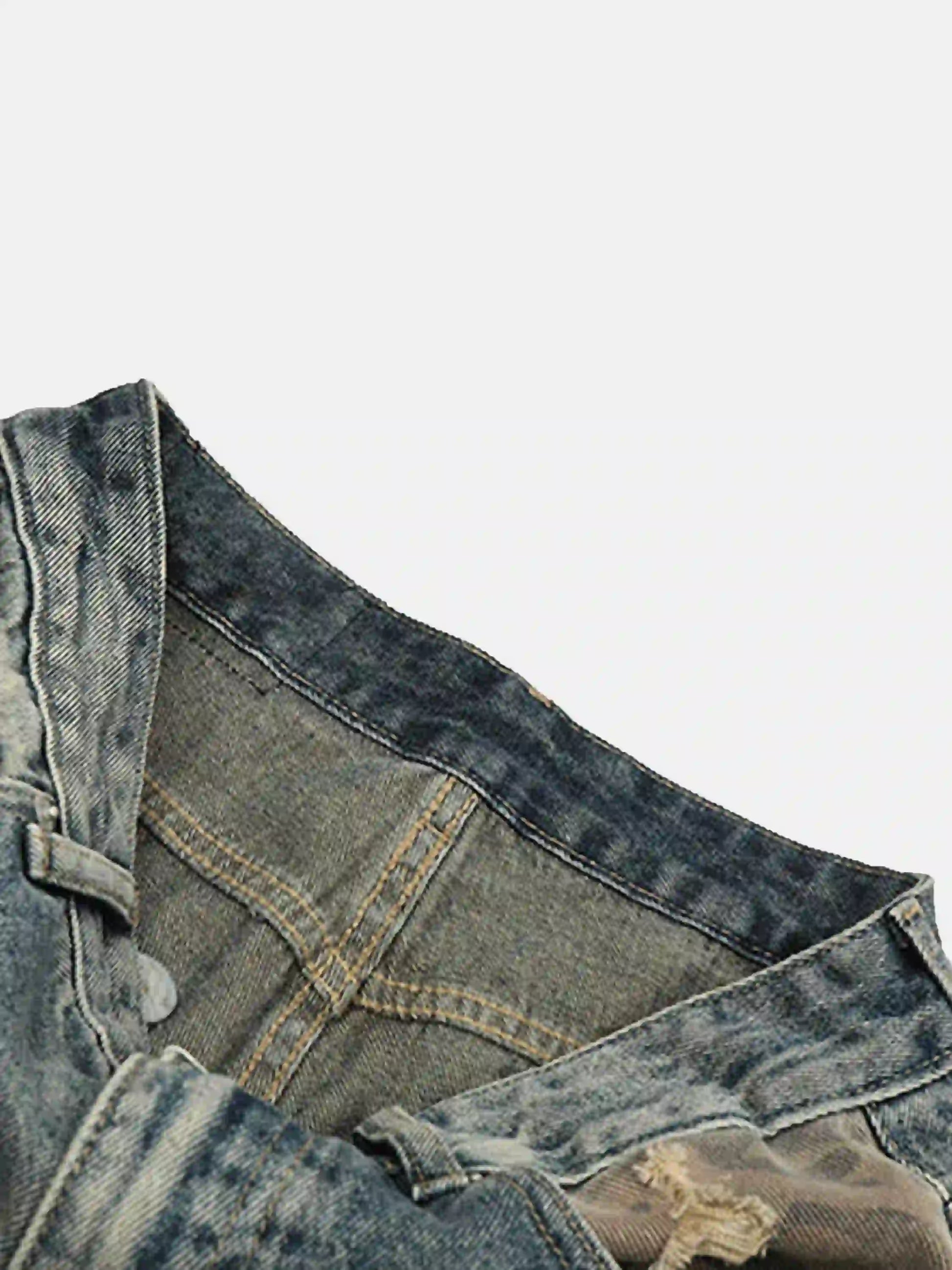 Disguisen Hip Hop Street Heavy Duty Ripped Jeans