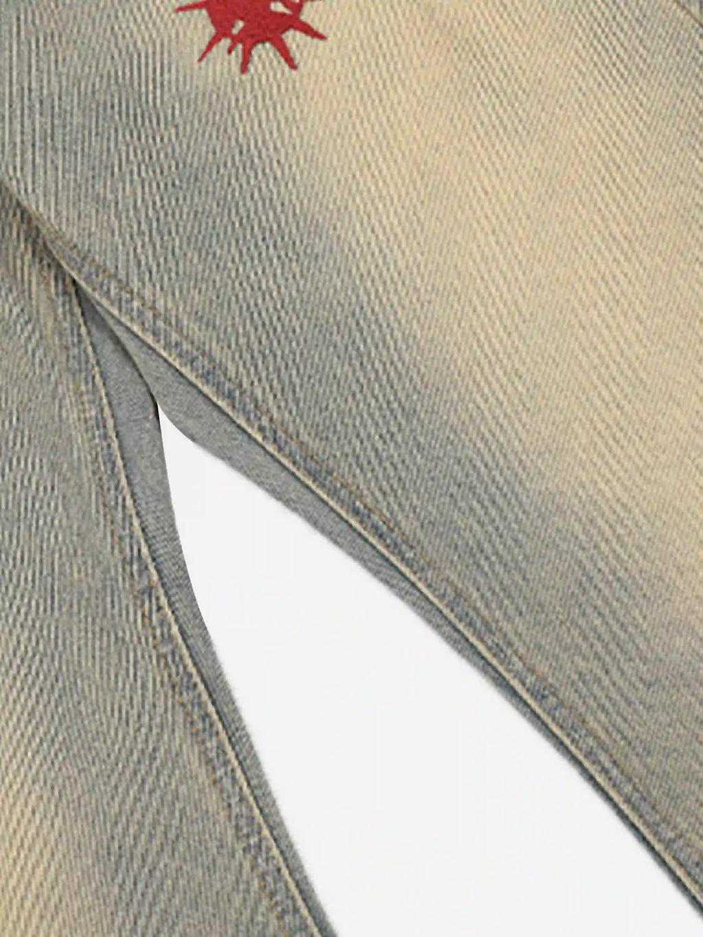 Disguisen American Retro Hip-Hop Chain Embroidery Jeans