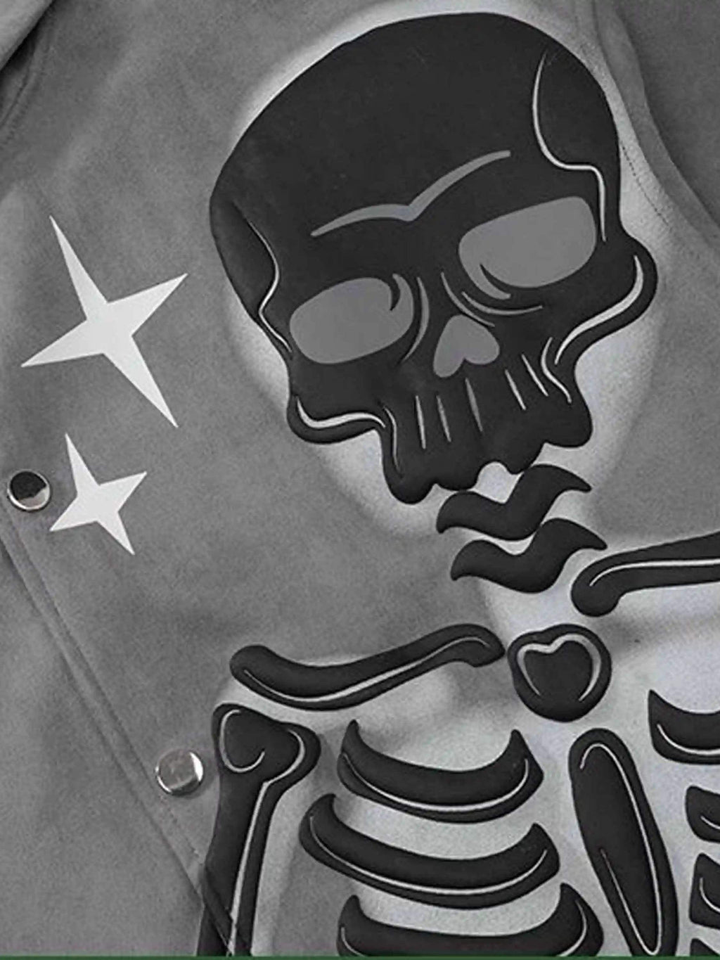 Disguisen American Style Skull Foam Print Cardigan Hoodies