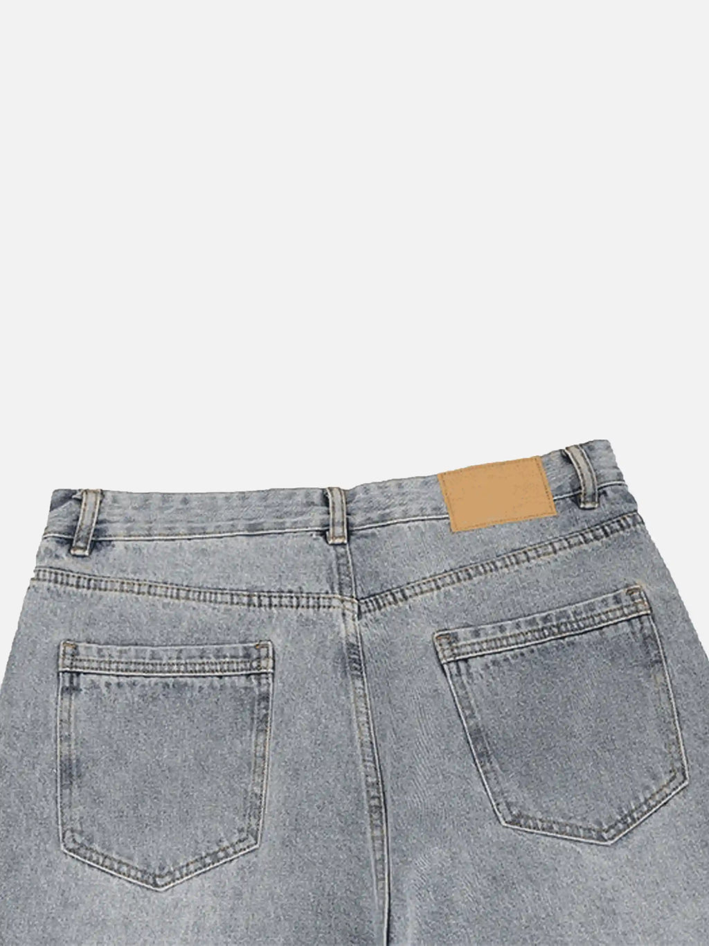 Vintage Distressed Slim Straight-leg Jeans