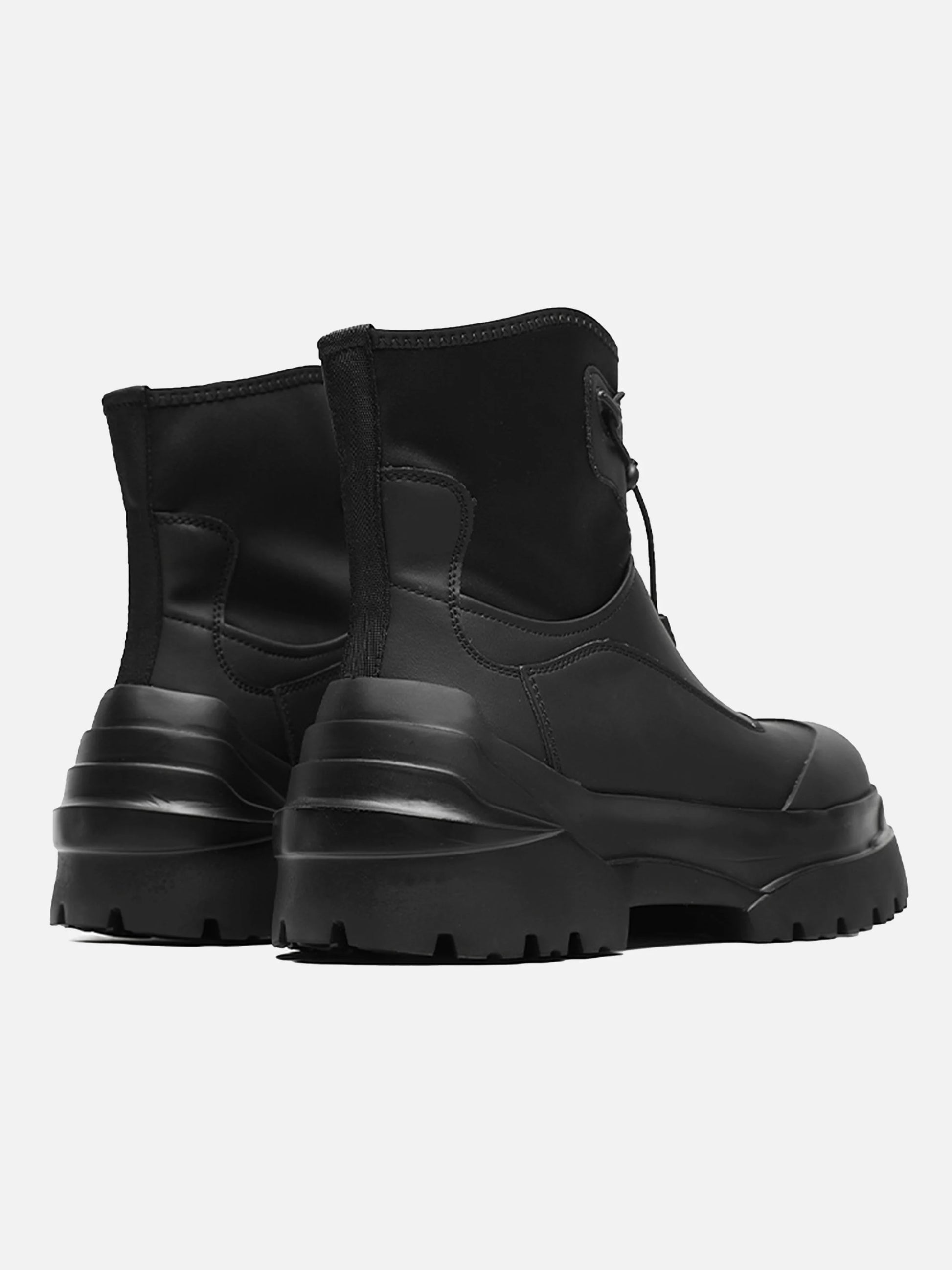 Functional Elastic High-top Chunky Boots