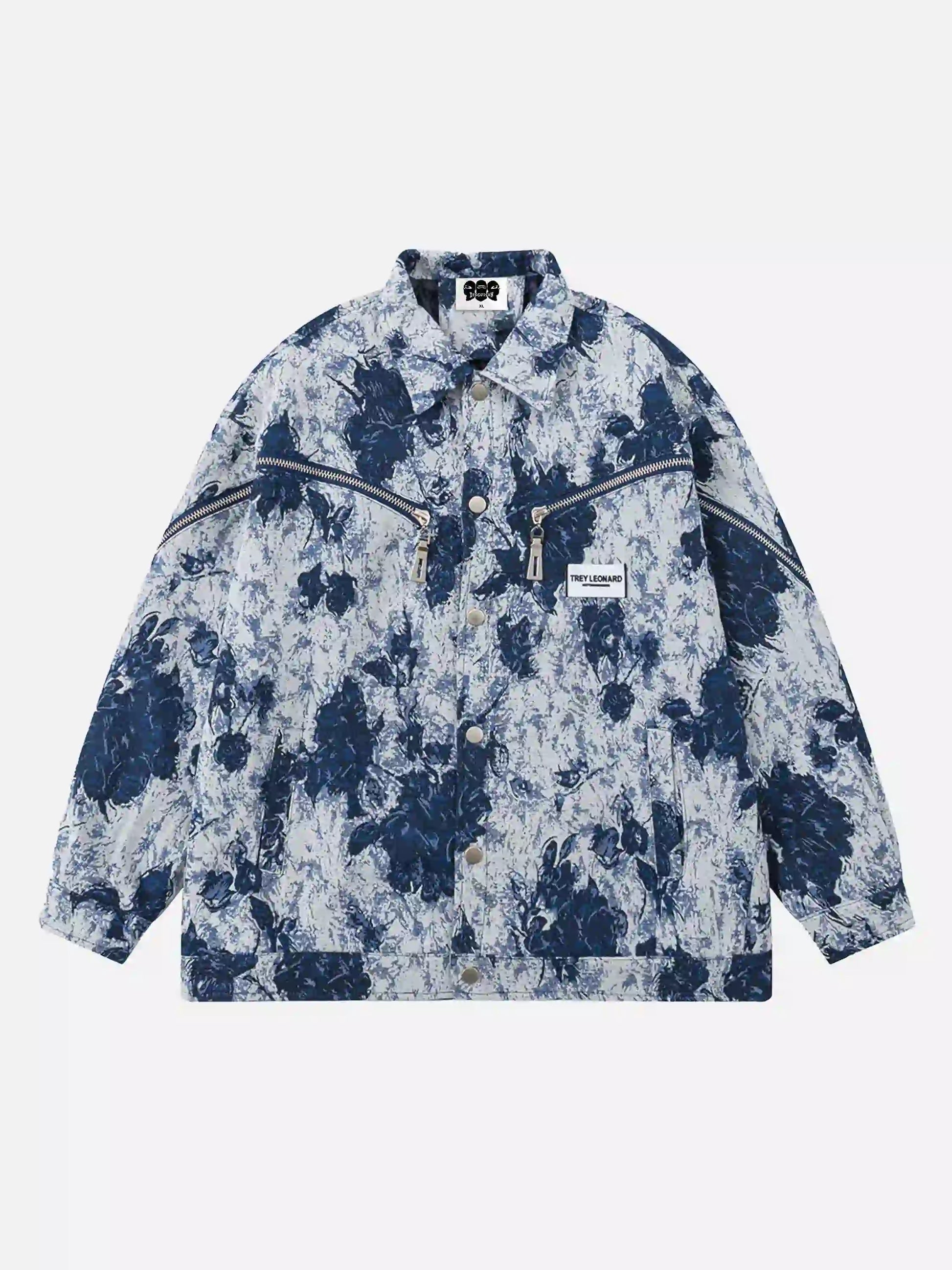 Disguisen American Hip-Hop Street Jacquard Jacket